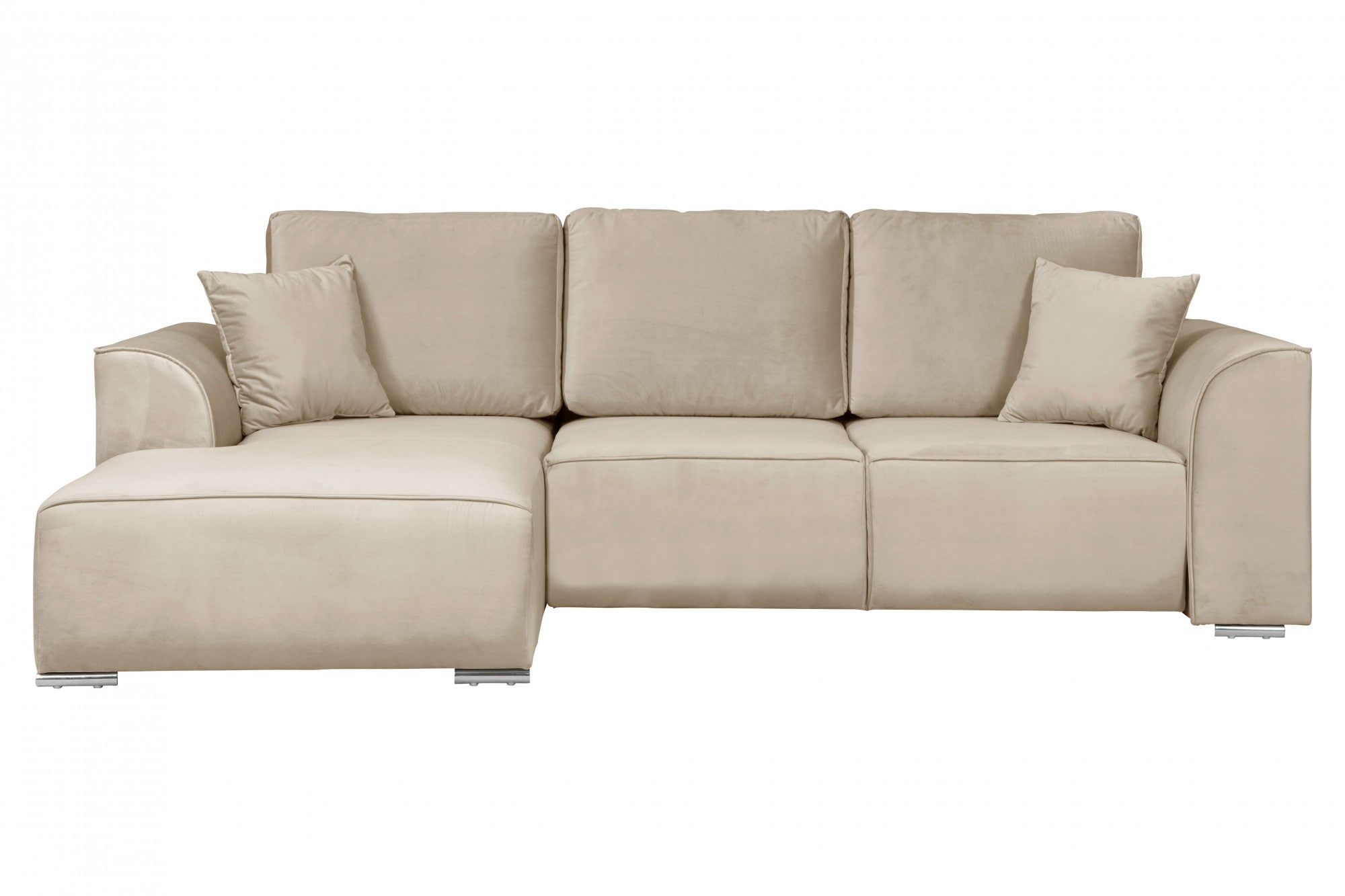 GOODproduct Ecksofa »BEATRICE optionale Schlafsofa mit Bettkasten, B/T/H: 265/170/86 cm« L-Form, wahlweise auch mit Bettfunktion und Bettkasten