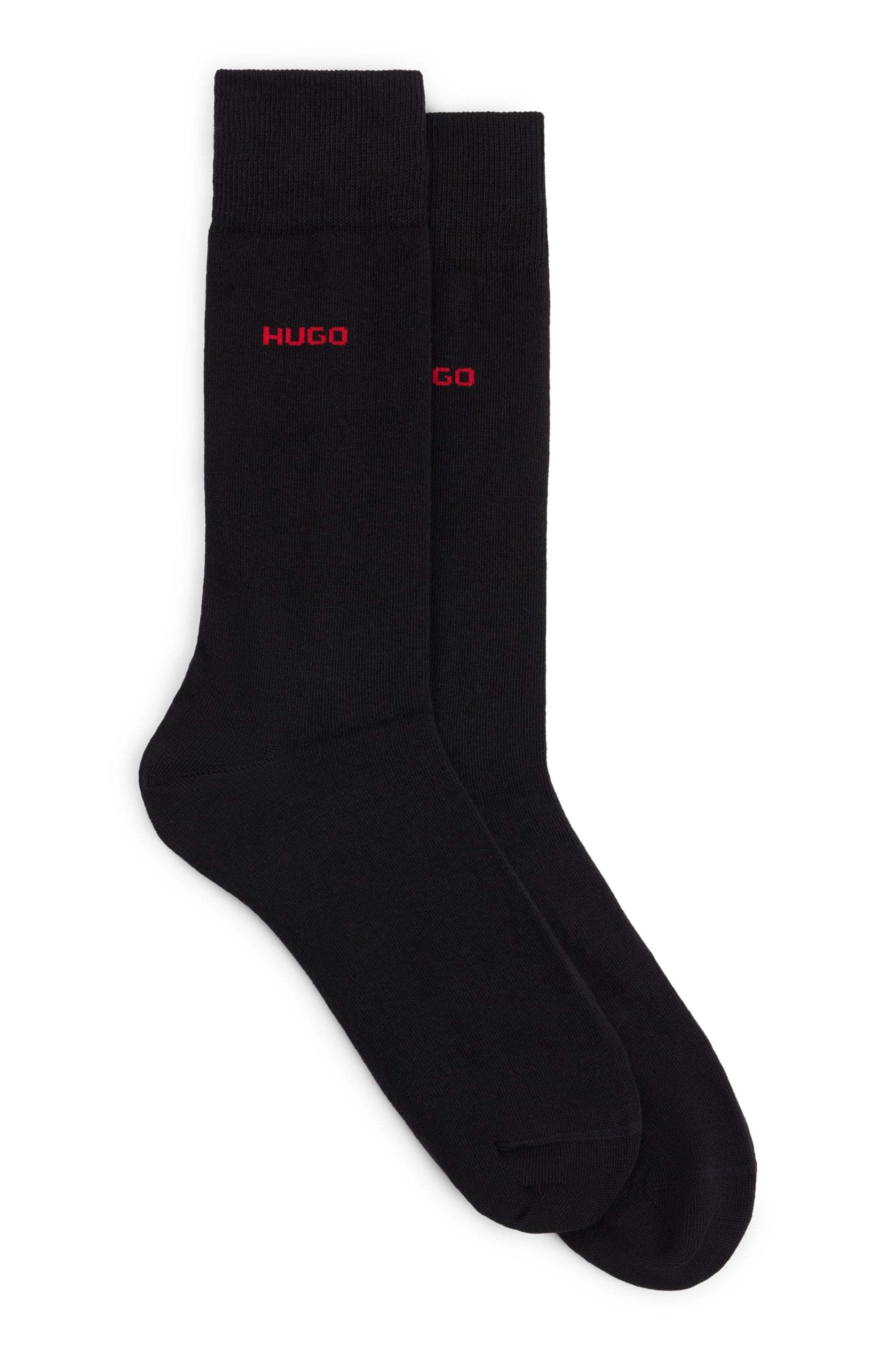 HUGO Underwear Businesssocken »2P RS UNI CC« Packung, 2er Pack, 2 Paar tlg. mit kontrastfarbenem HUGO Logo-Schriftzug