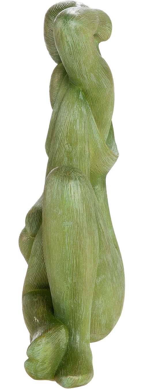 GILDE Skulptur »Figur Frau Silent movement grün« modern abstrakte Figur sitzende Frau Wohnaccessoire Dekofigur