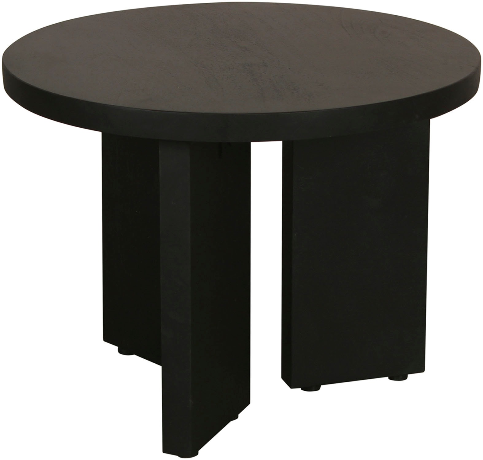 byLIVING Couchtisch »Round« 1 Stk. tlg. aus 2,5cm starkem Massivholz schwarz, einzeln oder im Set stellbar