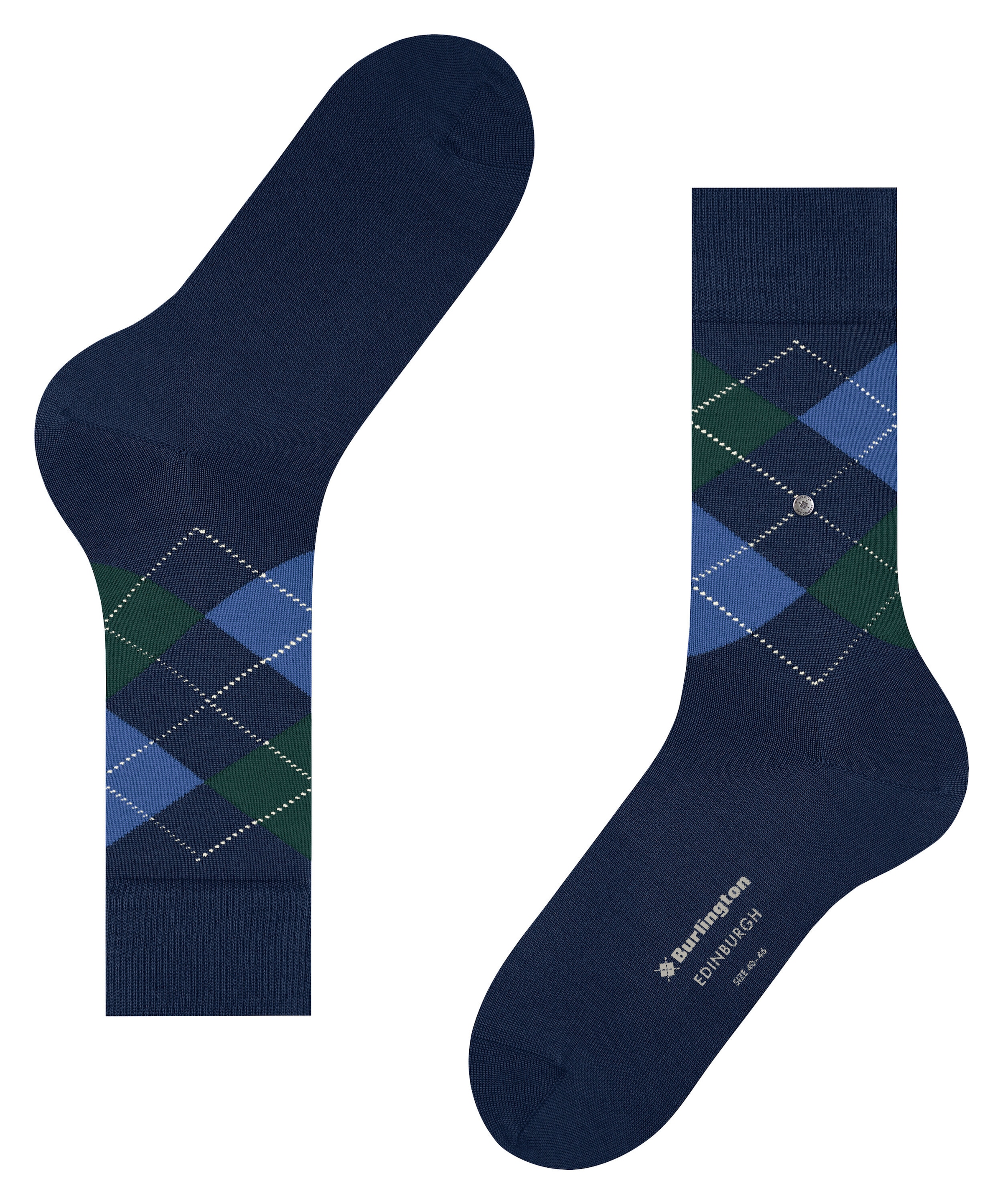 Burlington Socken »Edinburgh« Einheitsgrösse 40-46, klassisches Argyle-Muster, wärmende Wollmischung