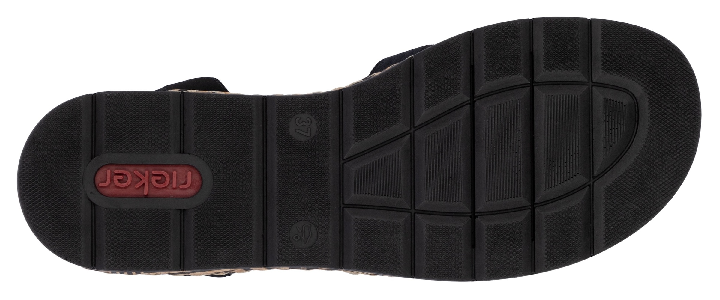 Rieker Sandales à plateforme  Sommerschuh, Urlaubschuh, Sandalette mit dekorativem Schmuckelement