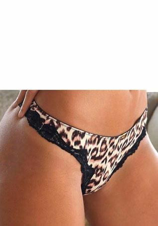 JETTE String , mit Leopardenmuster