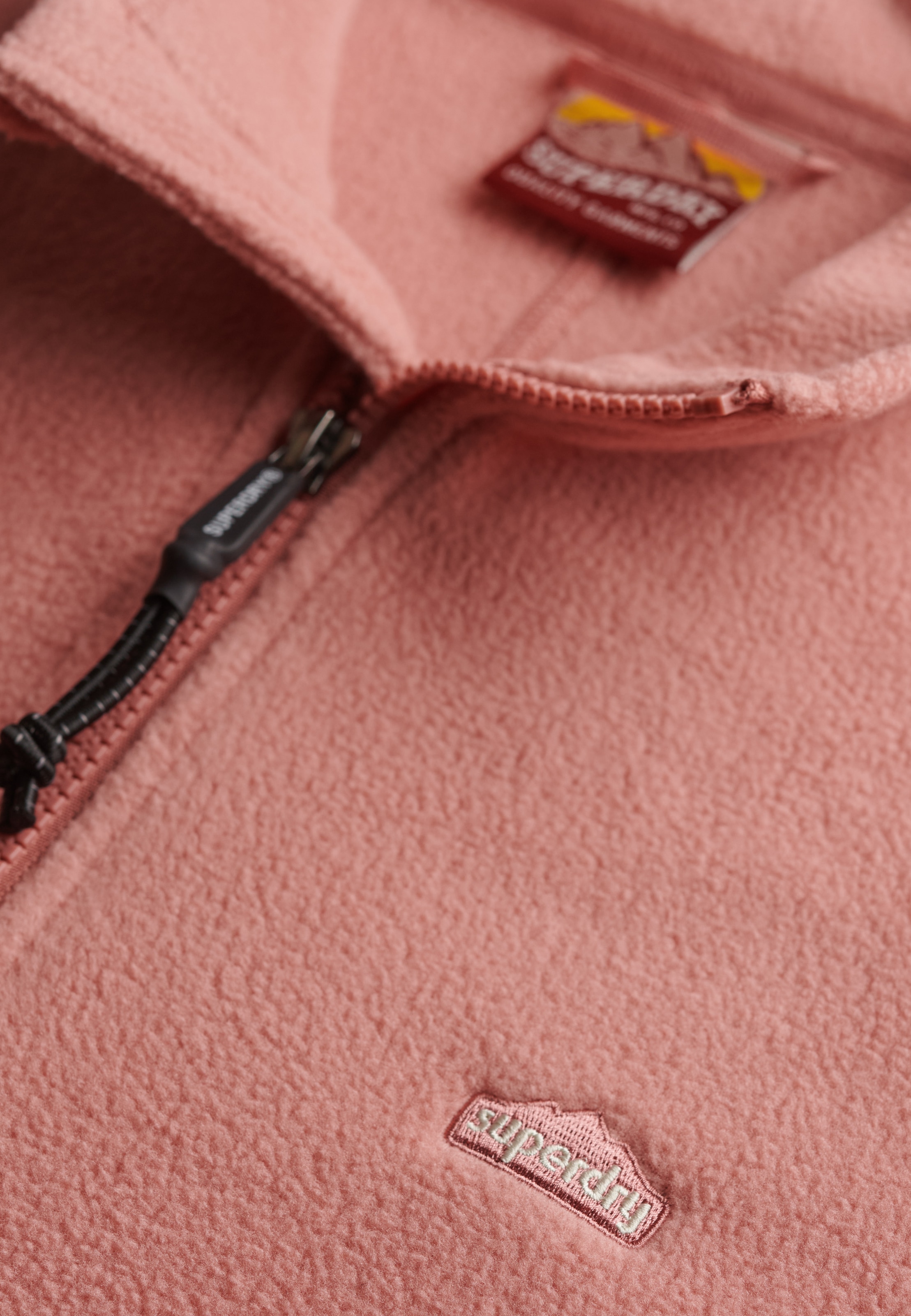 Superdry Fleecejacke »POLAR FLEECE FULL ZIP« ohne Kapuze