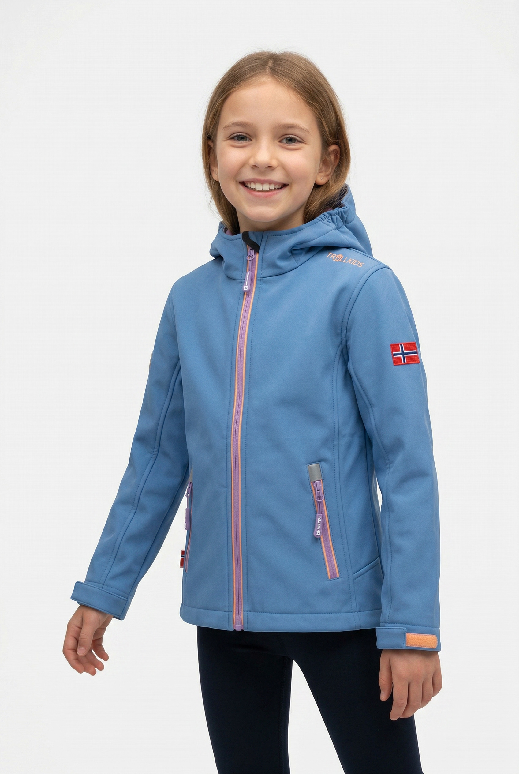 TROLLKIDS Veste softshell »GIRLS TROLLFJORD JACKET« für Kinder und Jugendliche, sportlicher Stil, winddicht