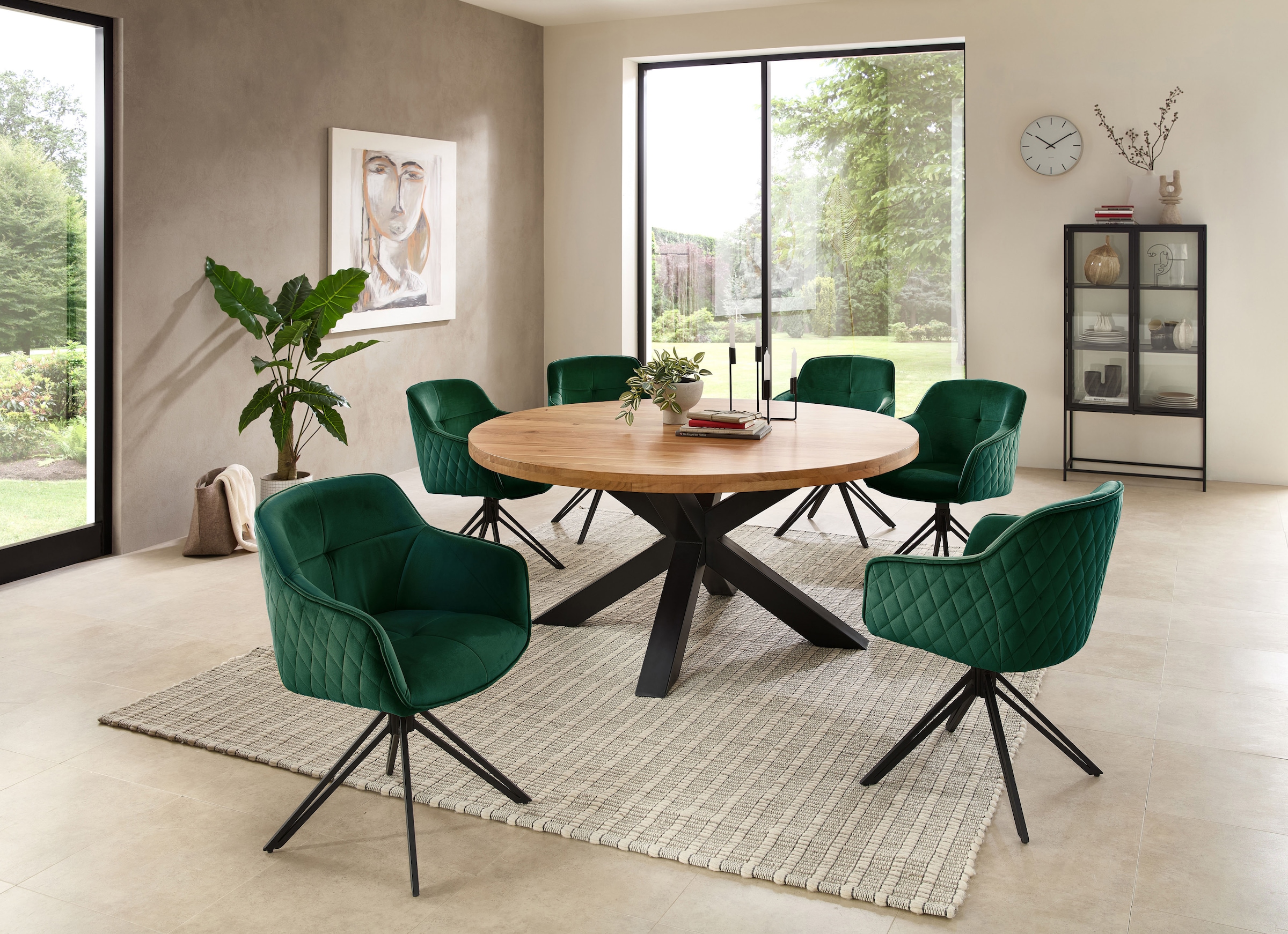 Stolkom Chaise avec accoudoirs »Emma« (Packung) 1 cuis180 grad drehbar mit Auto-Return