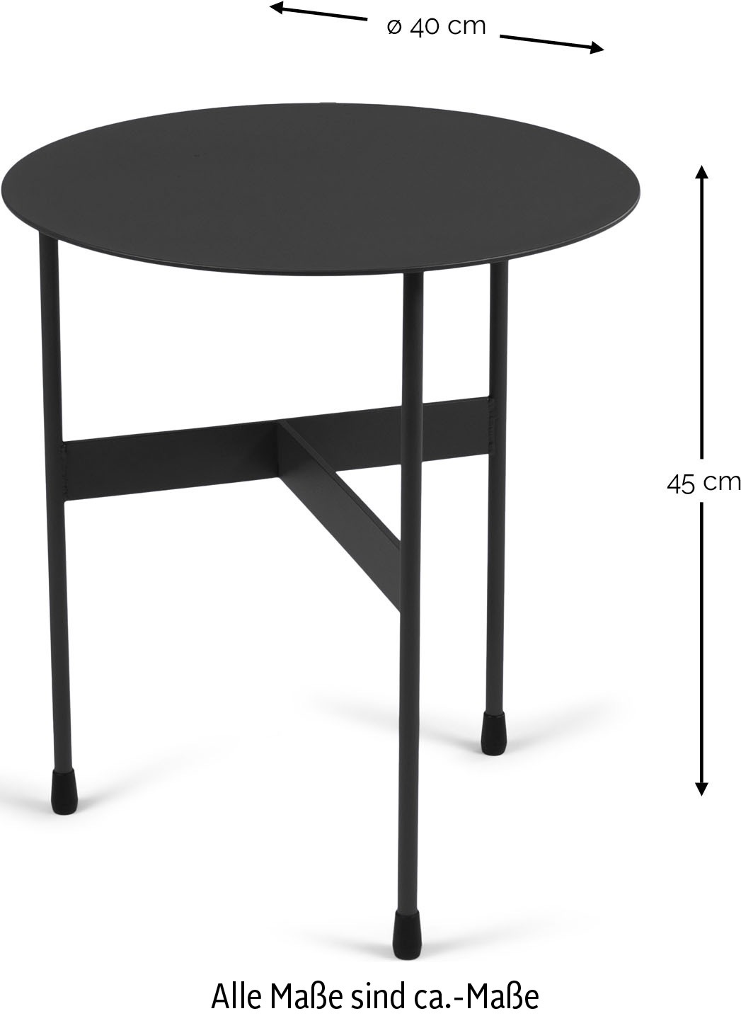 Spinder Design Table d'appoint »MIRA LOW« table d'appoint en acier