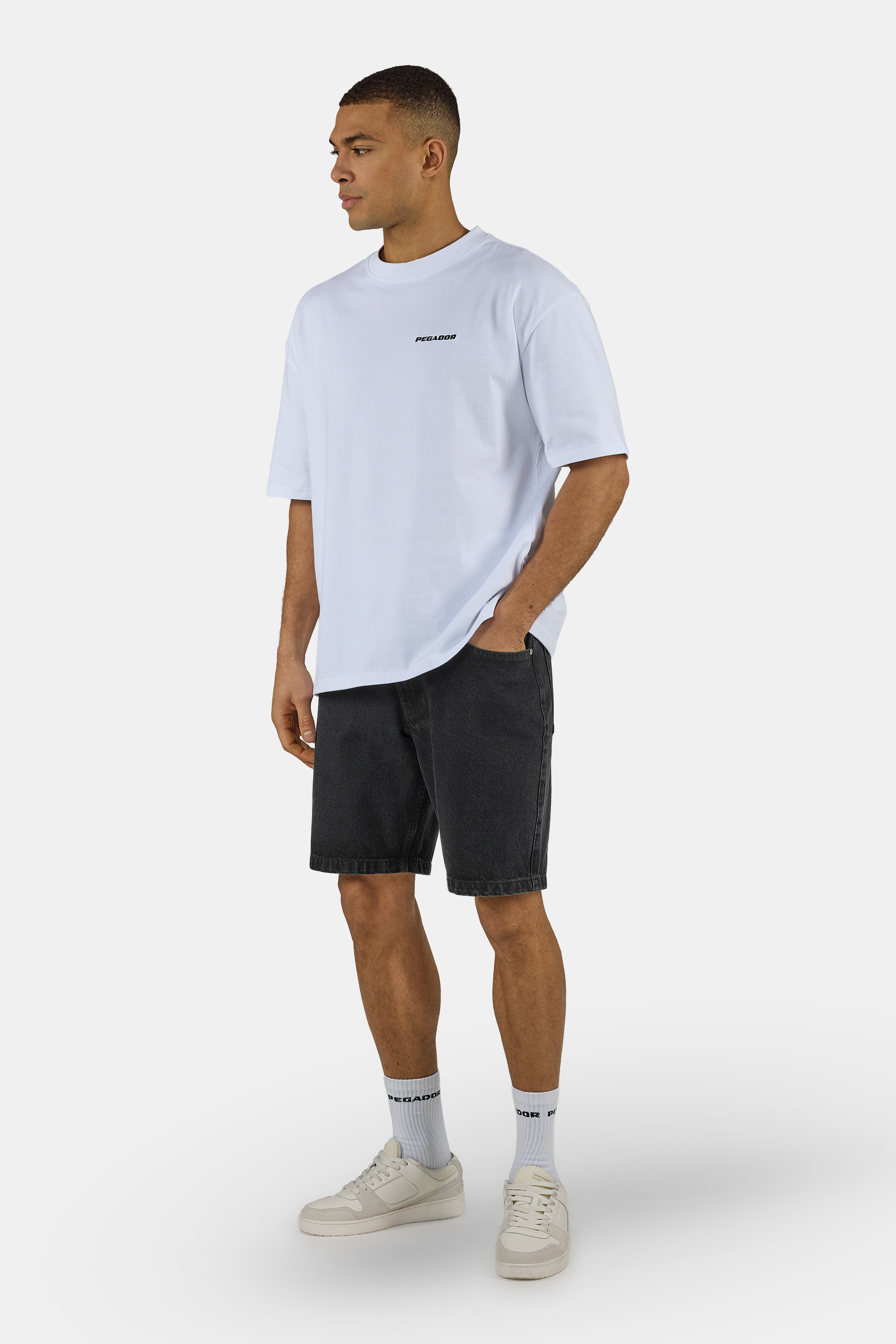 PEGADOR Short en jean »Bostic Jeans Shorts« coton, coupe régulière