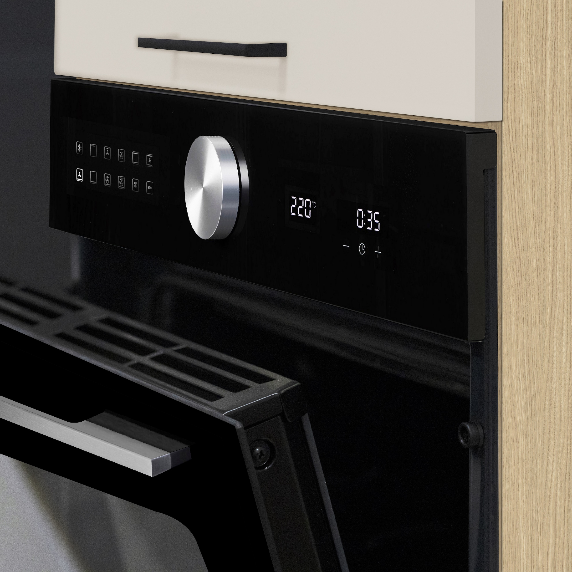 KOCHSTATION Kitchenette »KS-Luna, Einbauküche, Zeilenküche, Küchenblock« Breite 300 cm, wahlweise mit Hanseatic-E-Geräten, APL 35mm stark