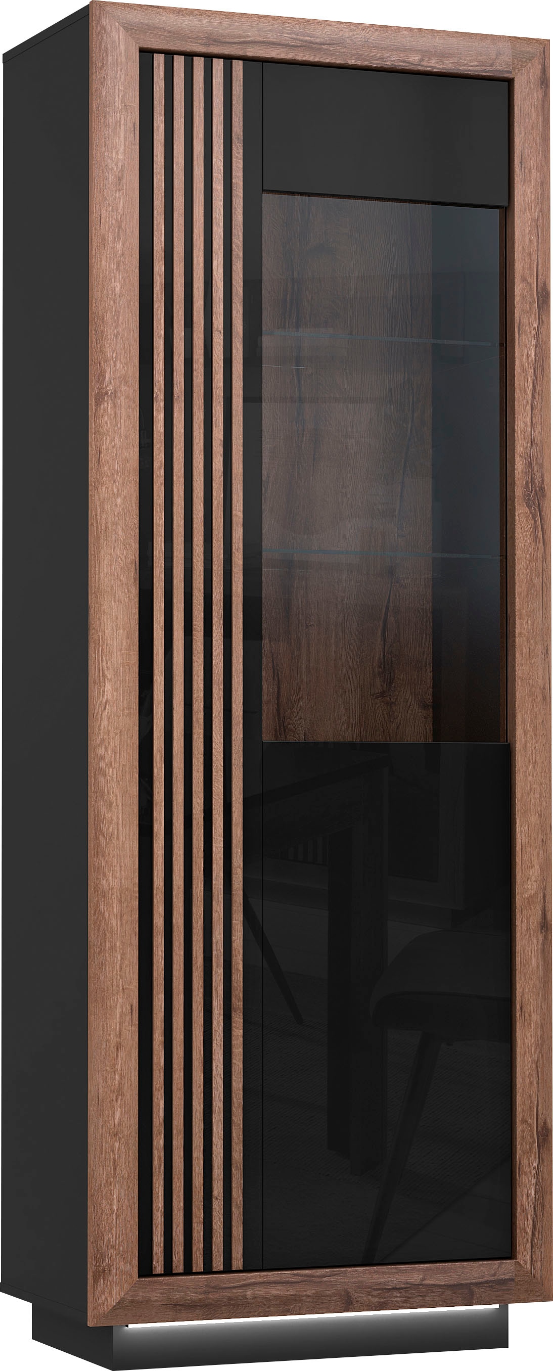 FORTE Vitrines »Savona« hauteur 197 cm, incl. éclairage de socle