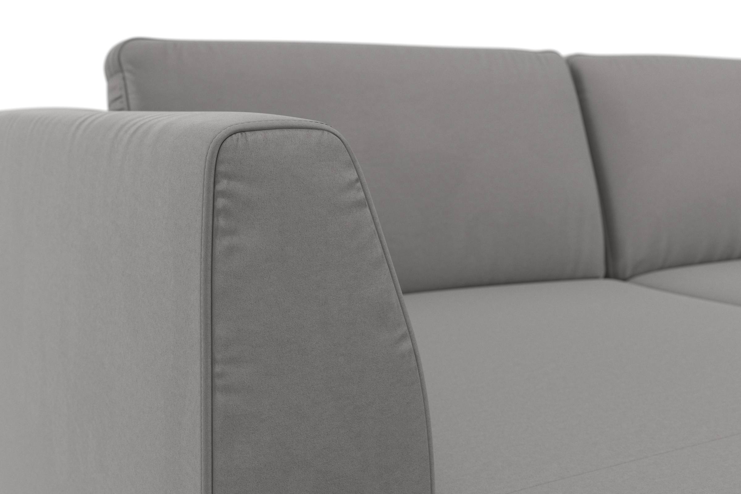 sit&more Wohnlandschaft »Olsen U-Form« inklusive Sitztiefenverstellung, optional Schlaffunktion, 15cm hoch