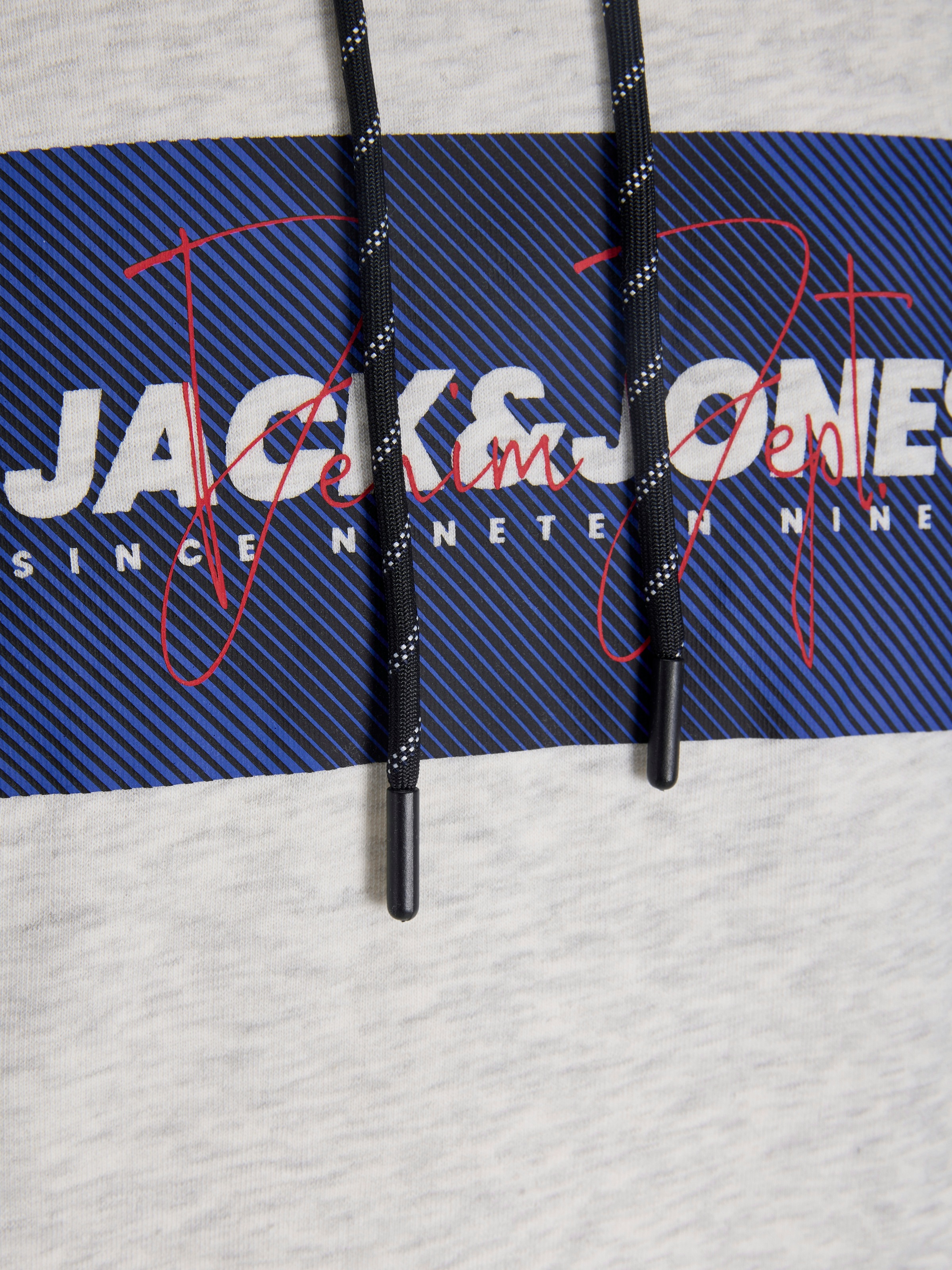 Jack & Jones Kapuzensweatshirt »JJCOLE PRINT SWEAT HOOD UNB«
