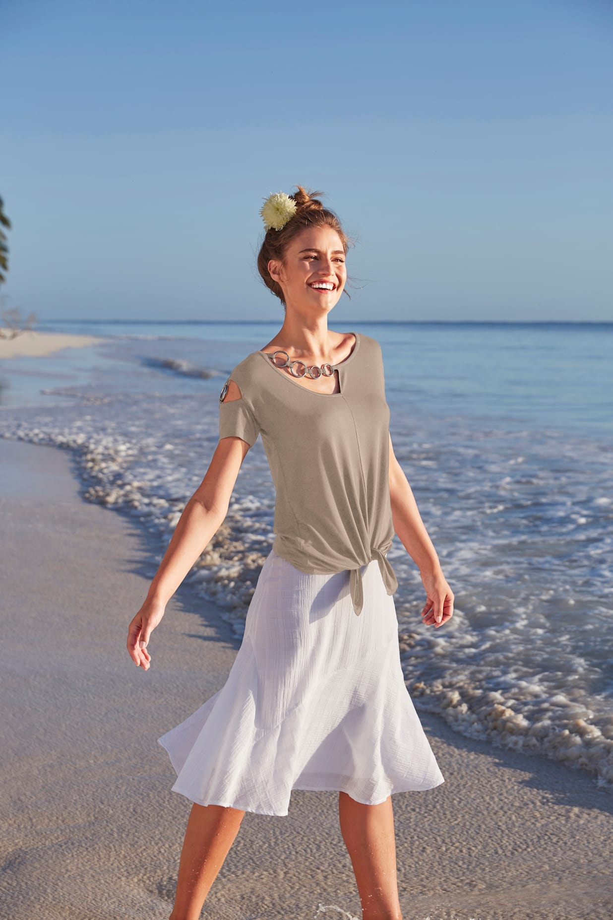 LINEA TESINI by heine Shirt à col rond »Shirt« 1 cuis