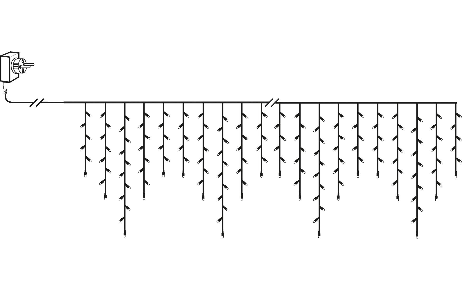 Parforce Traditional Hunting LED-Lichtervorhang »Ici« 240 Stk.-flammig