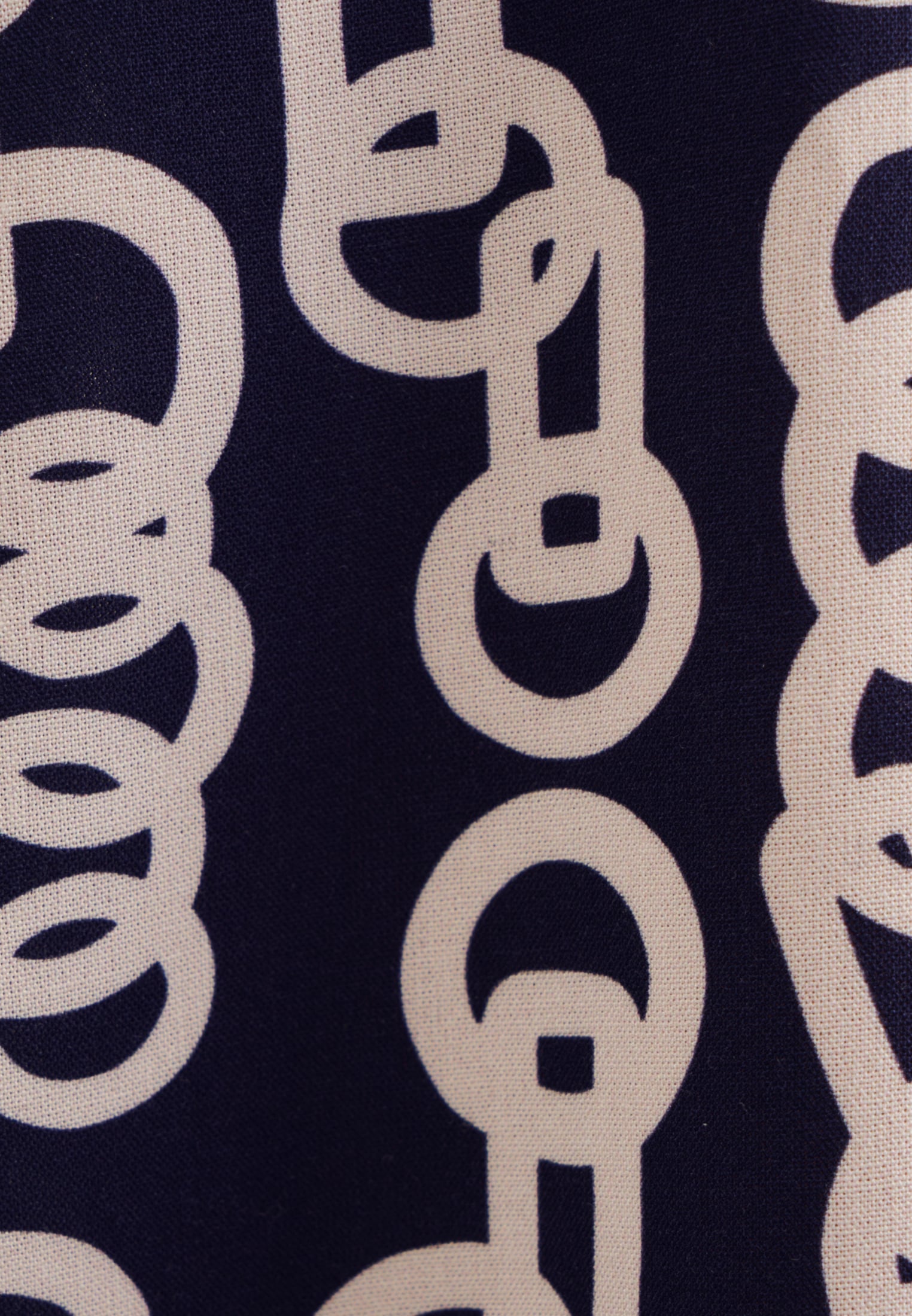 seidensticker Sommerkleid »Schwarze Rose« Langarm Kragen Kettenprint