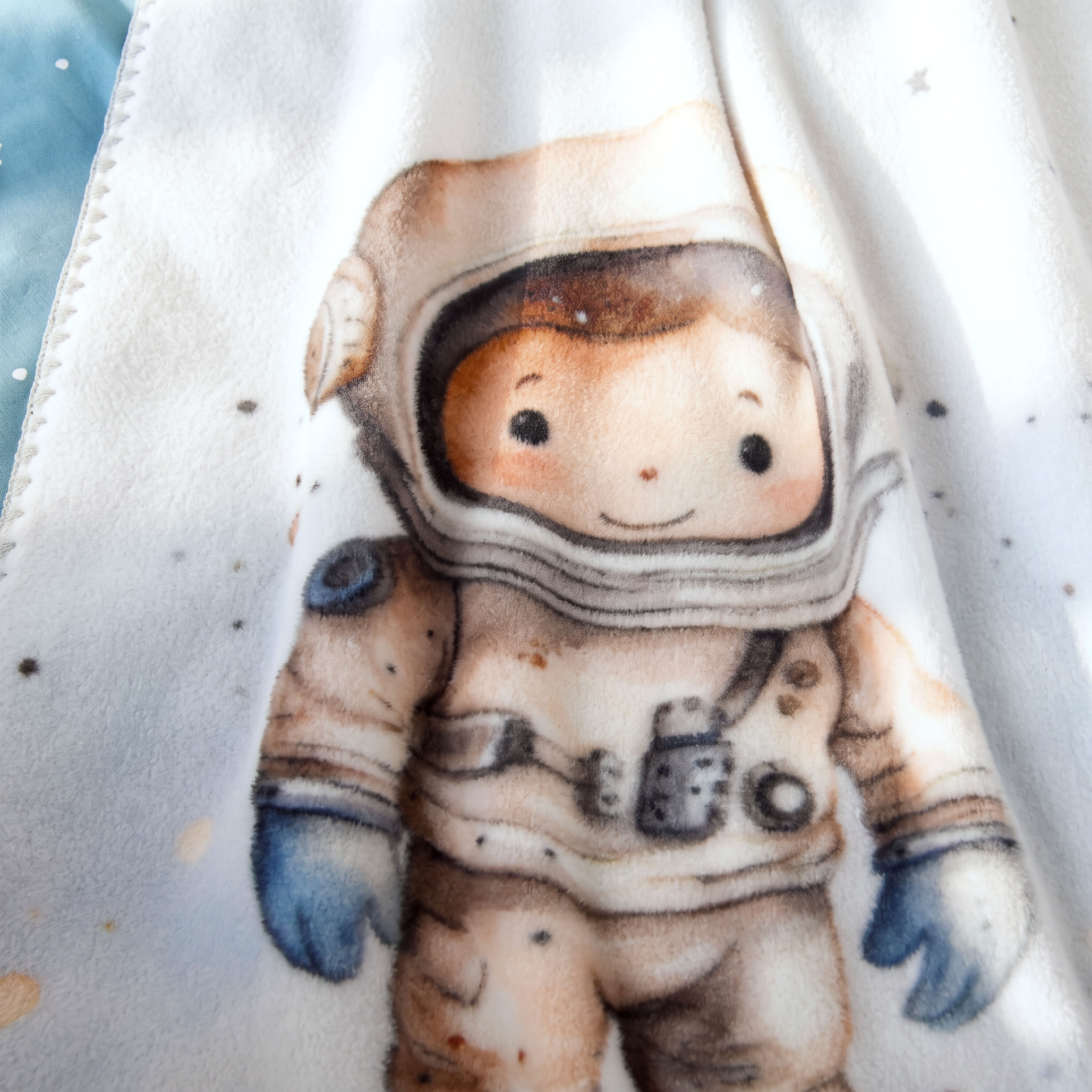 Baby Best Couverture pour bébé »Kleiner Astronaut« Parfait pour câliner – à la maison et en déplacement