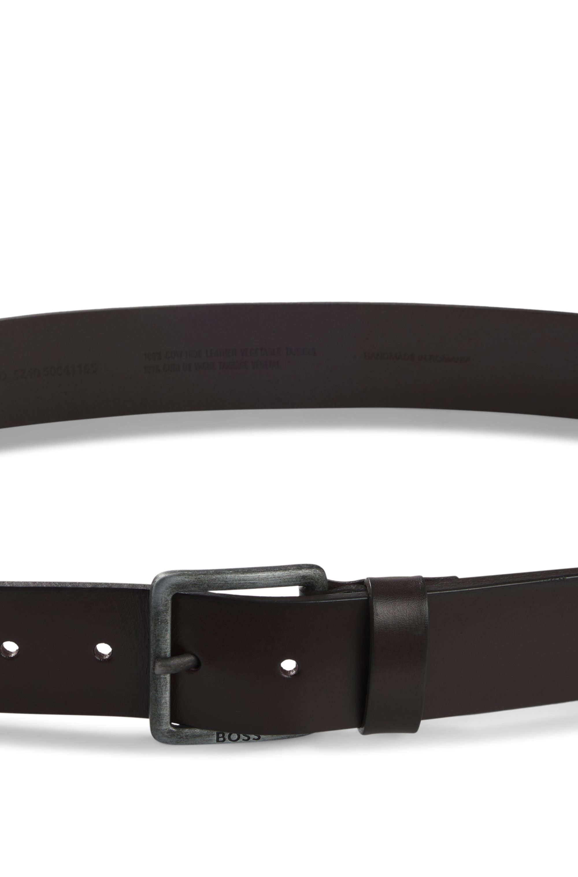BOSS Ceinture en cuir »Jeeko_Sz40« mit matter Schliesse