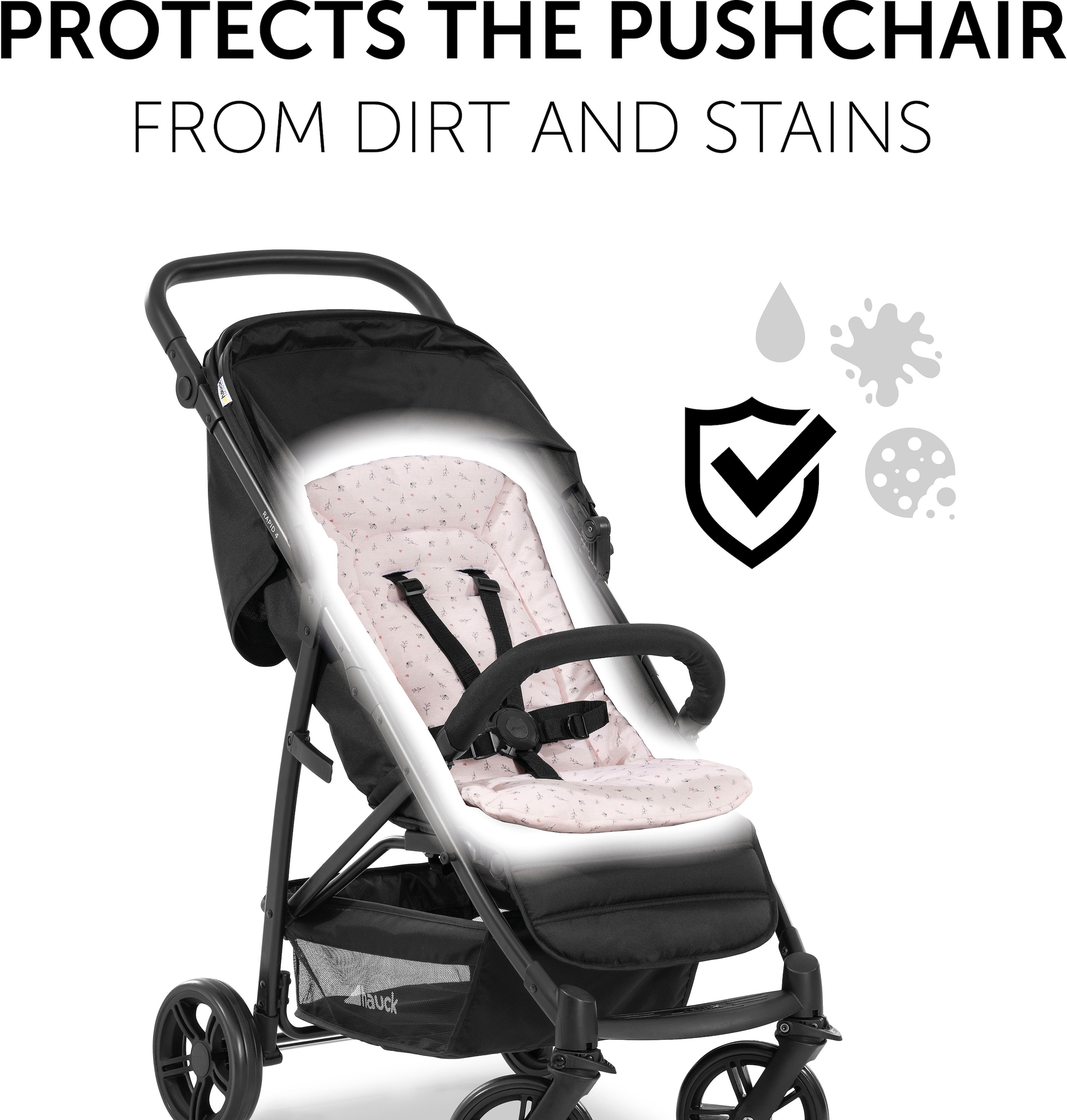 Hauck Kinderwagen-Sitzauflage »Seat Liner, Flowers Rose« auch für Buggys geeignet
