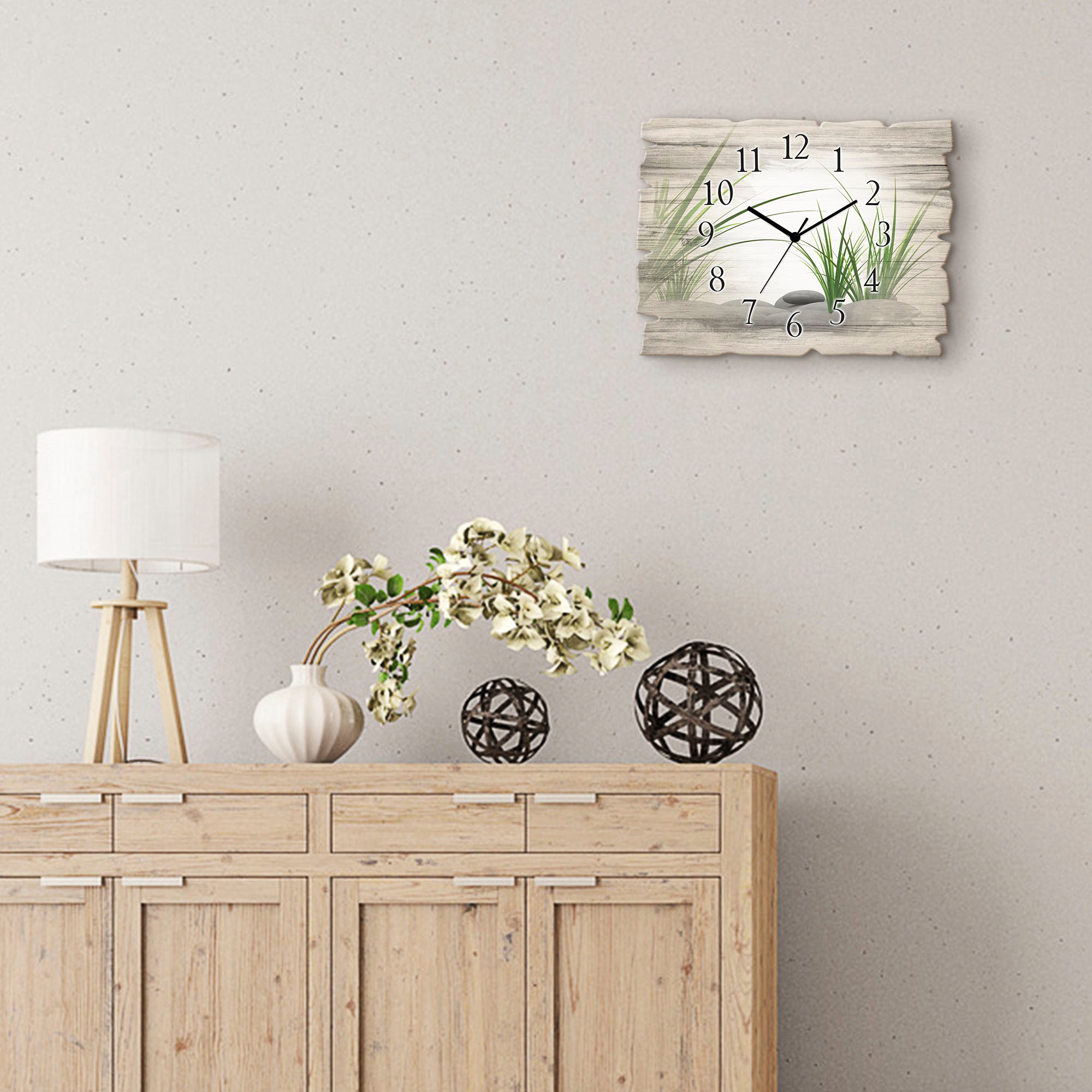 Artland Horloge murale »3 D Steine« wahlweise mit Quarz- oder Funkuhrwerk, lautlos ohne Tickgeräusche