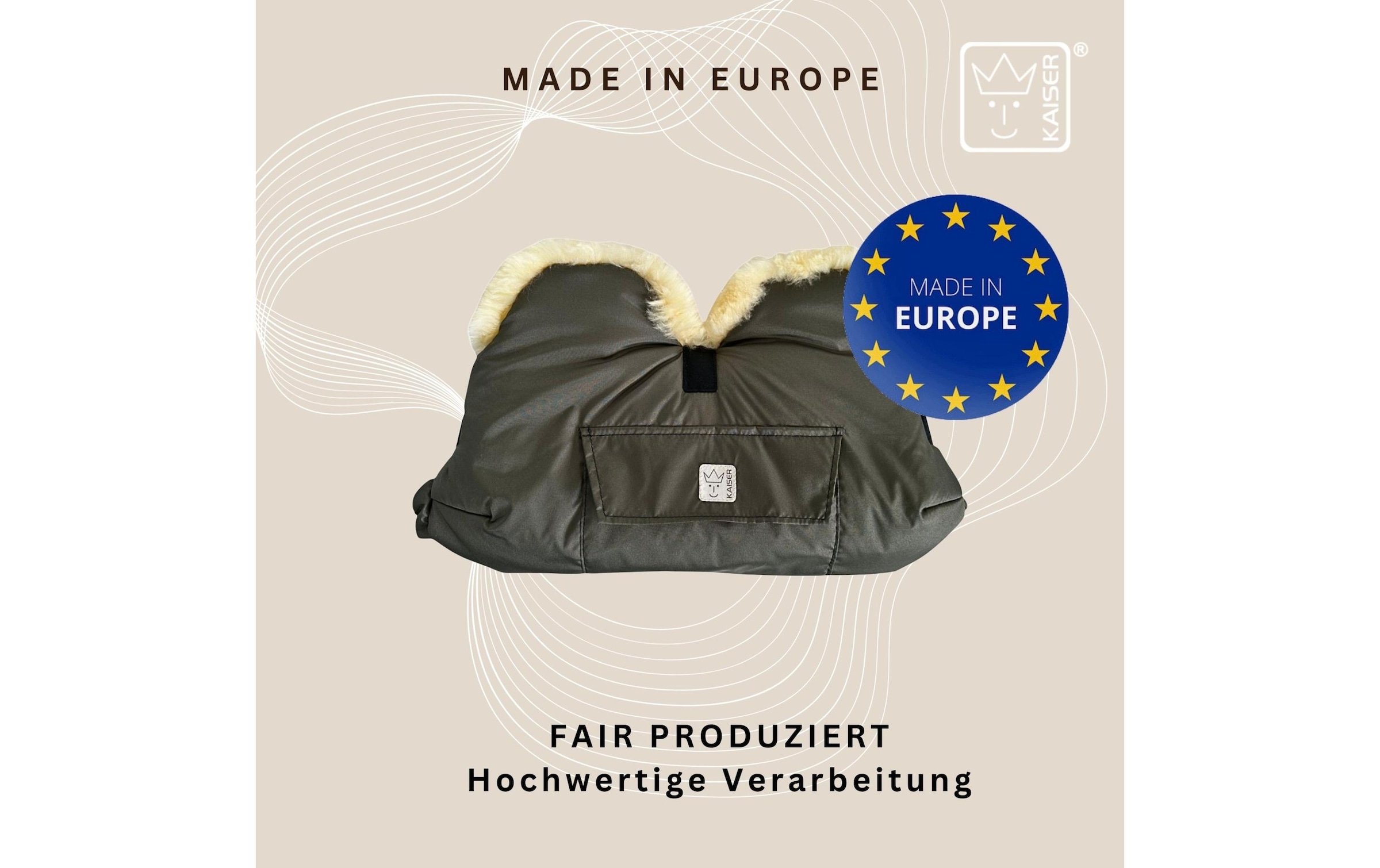 Kaiser Kinderwagen-Handwärmer »Lammfell Big«