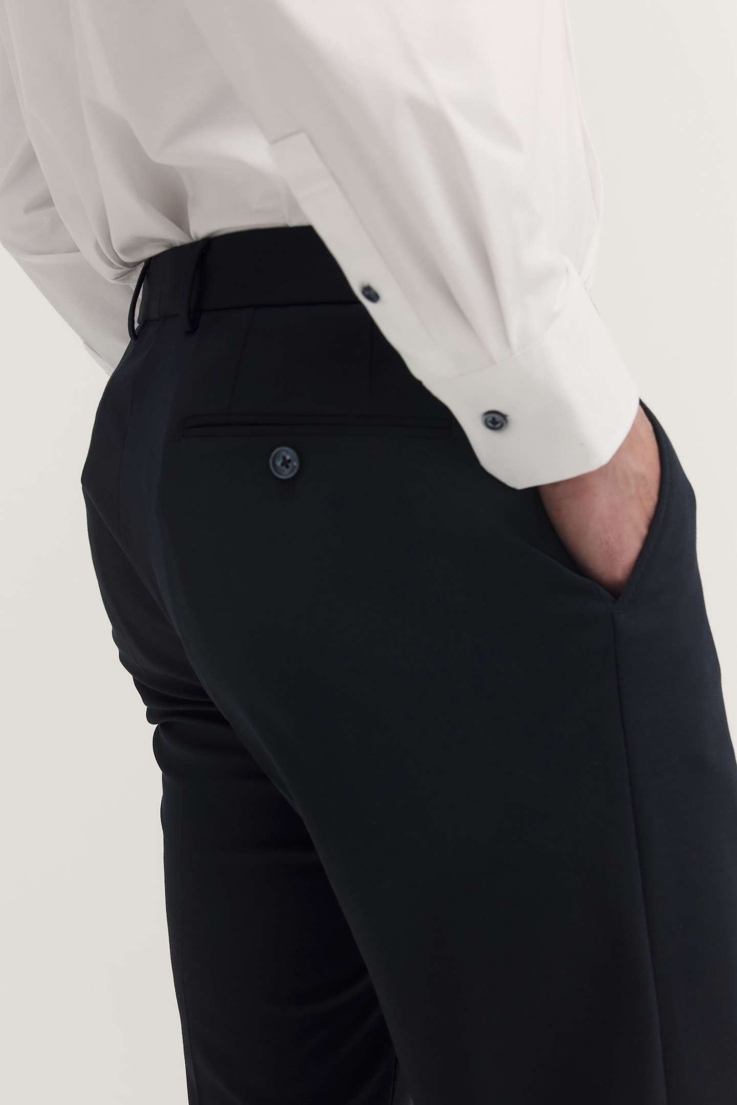 bugatti Pantalon de costume  avec stretch et pli repassé