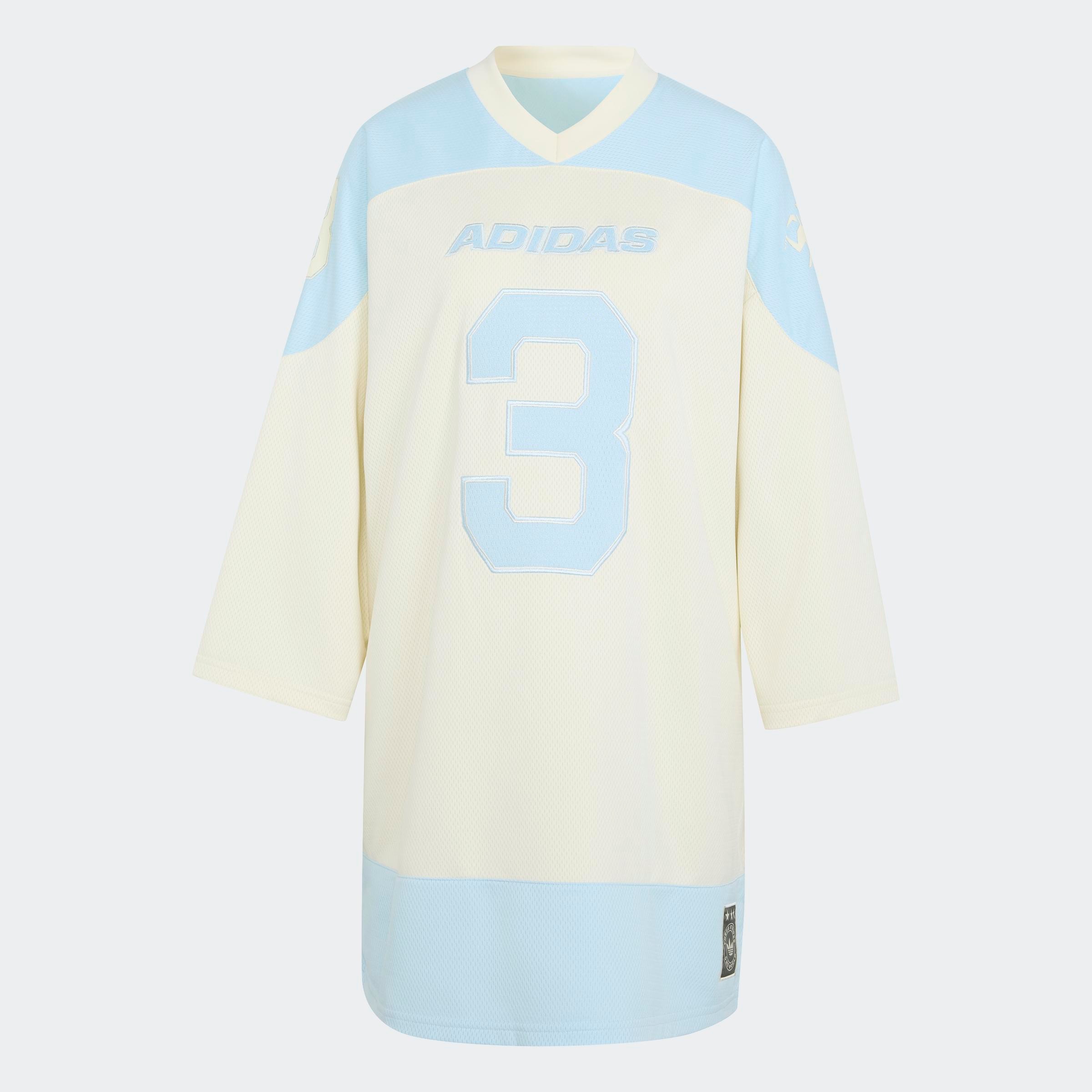 adidas Originals Langarmshirt »ORIGINALS HOCKEY JERSEY DRESS« mit V-Ausschnitt, sportlicher Stil, für Sportmode und Streetwear