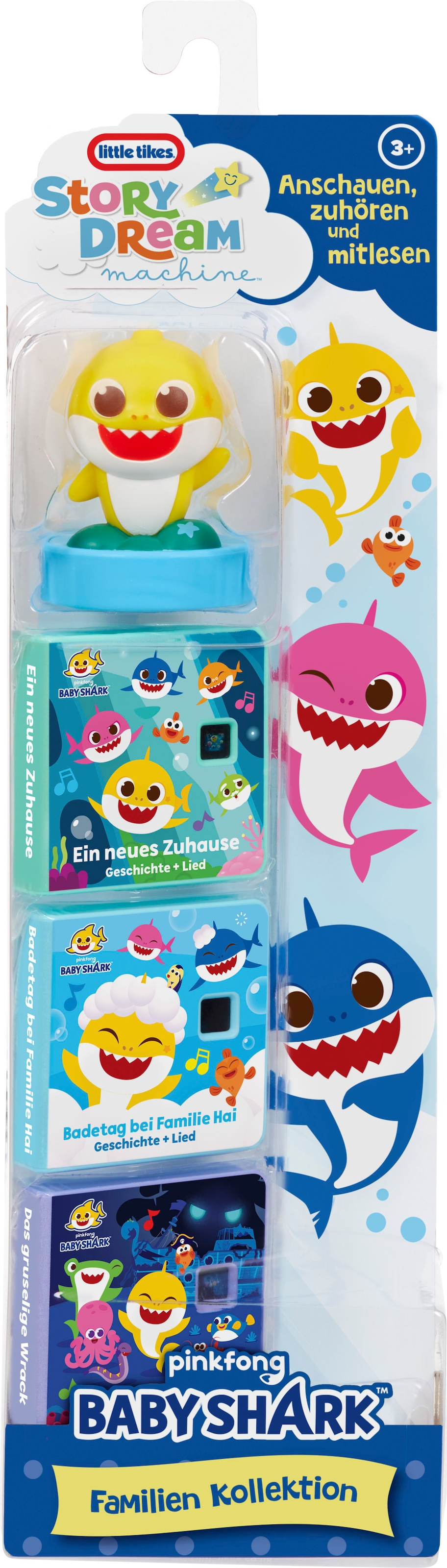 Little Tikes® Hörspielkassette »Story Dream Machine, Grosser Hai, Kleiner Hai Familien-Kollektion« passend für Story Dream Machine