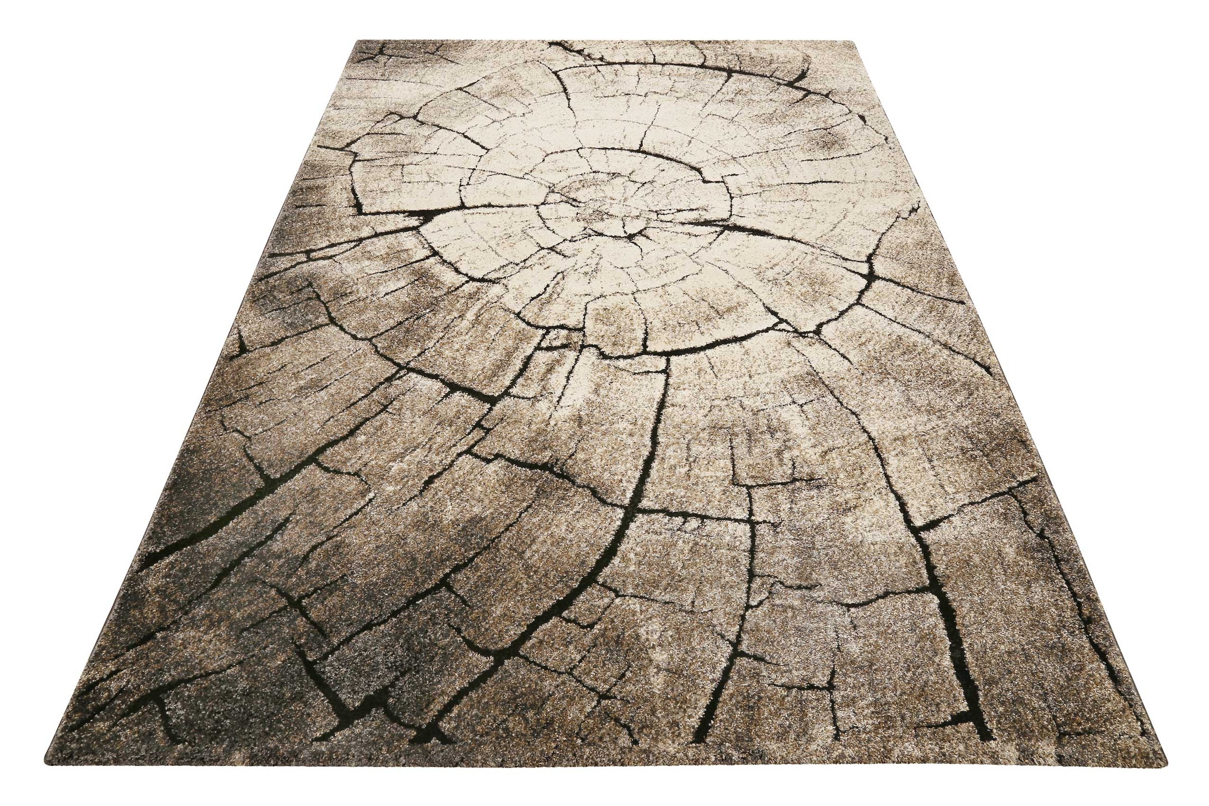 Wecon home Tapis »Wild Oak« Rectangulaire 13 mm Höhe Holz Optik, Wohnzimmer