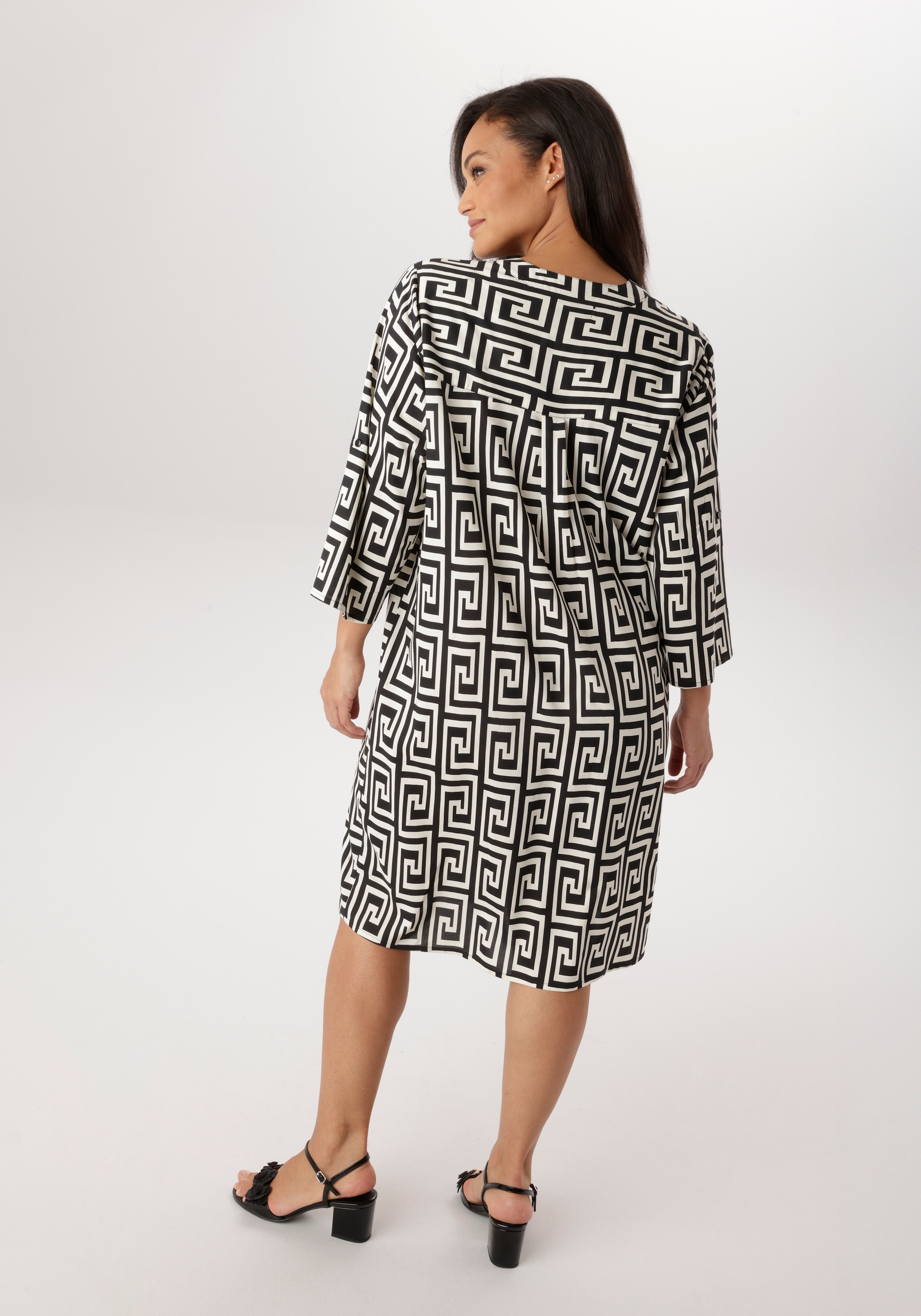 Aniston PLUS Robe chemisier in graphischen Print - NEUE KOLLEKTION