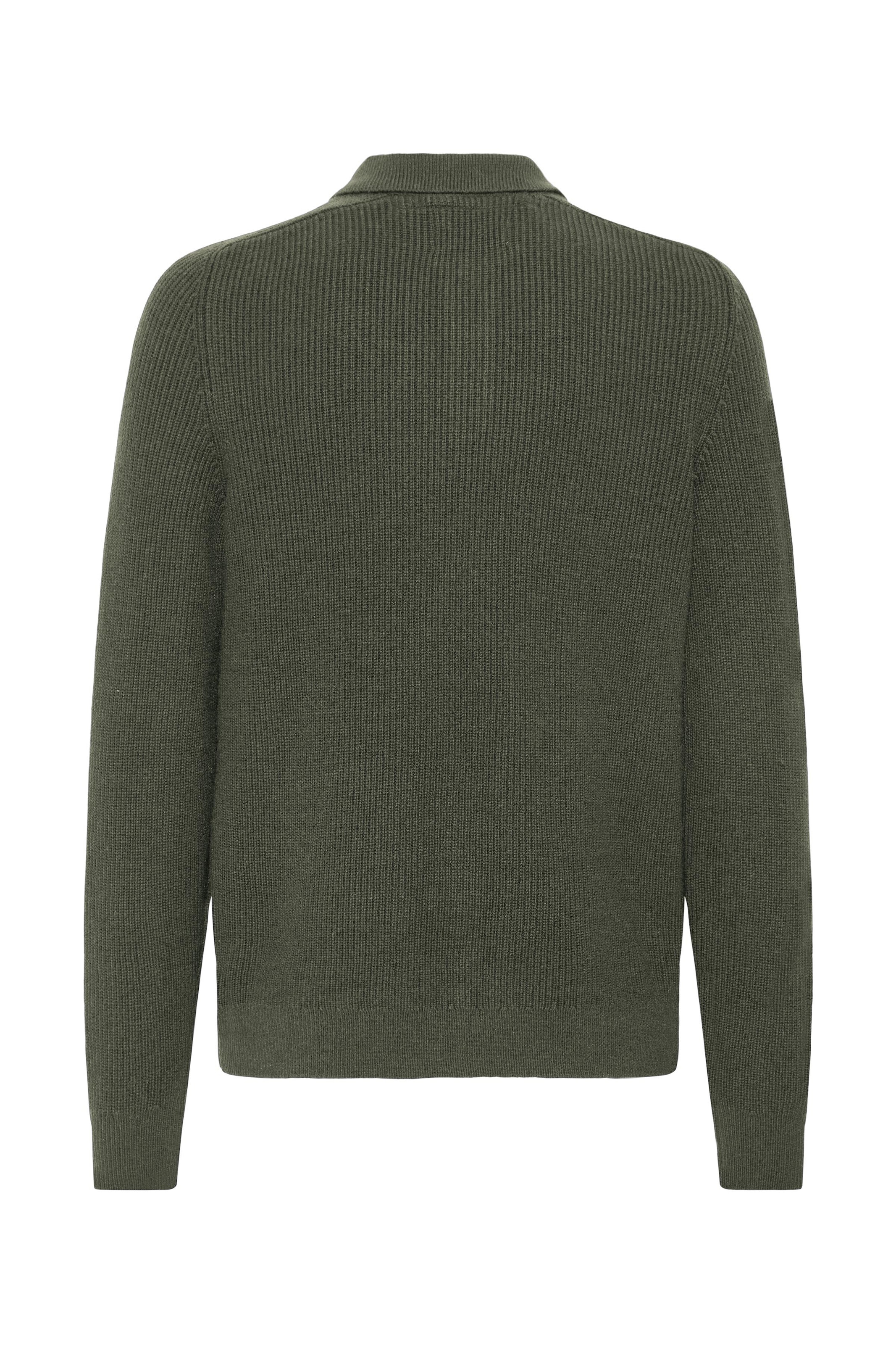 Blend Pull à col rond »BHBOS KNIT POLO« mélange de matériaux, coupe régulière
