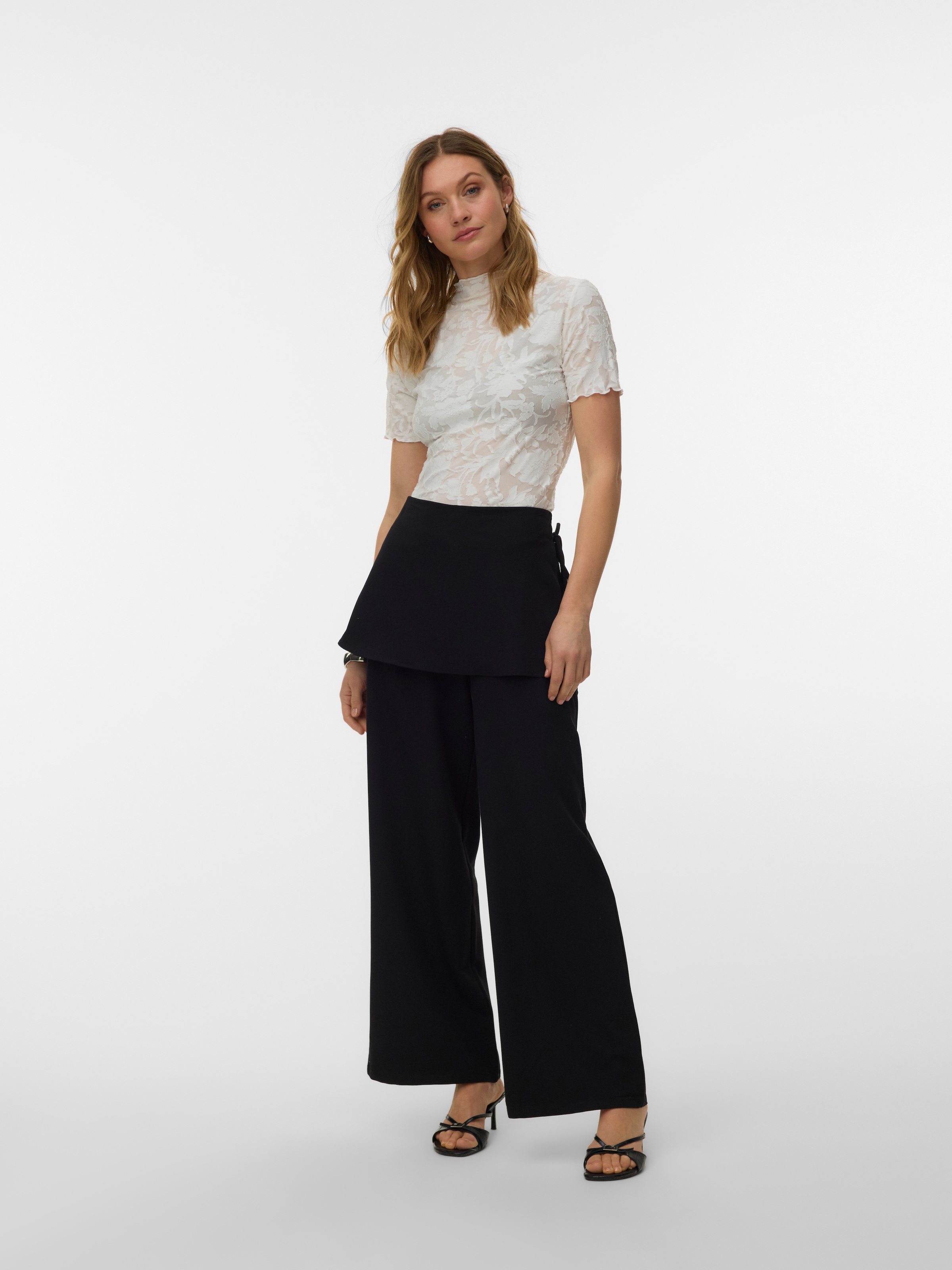 Vero Moda T-shirt à manches courtes »VMLAYLA SS TOP JRS NOOS« Materialmix