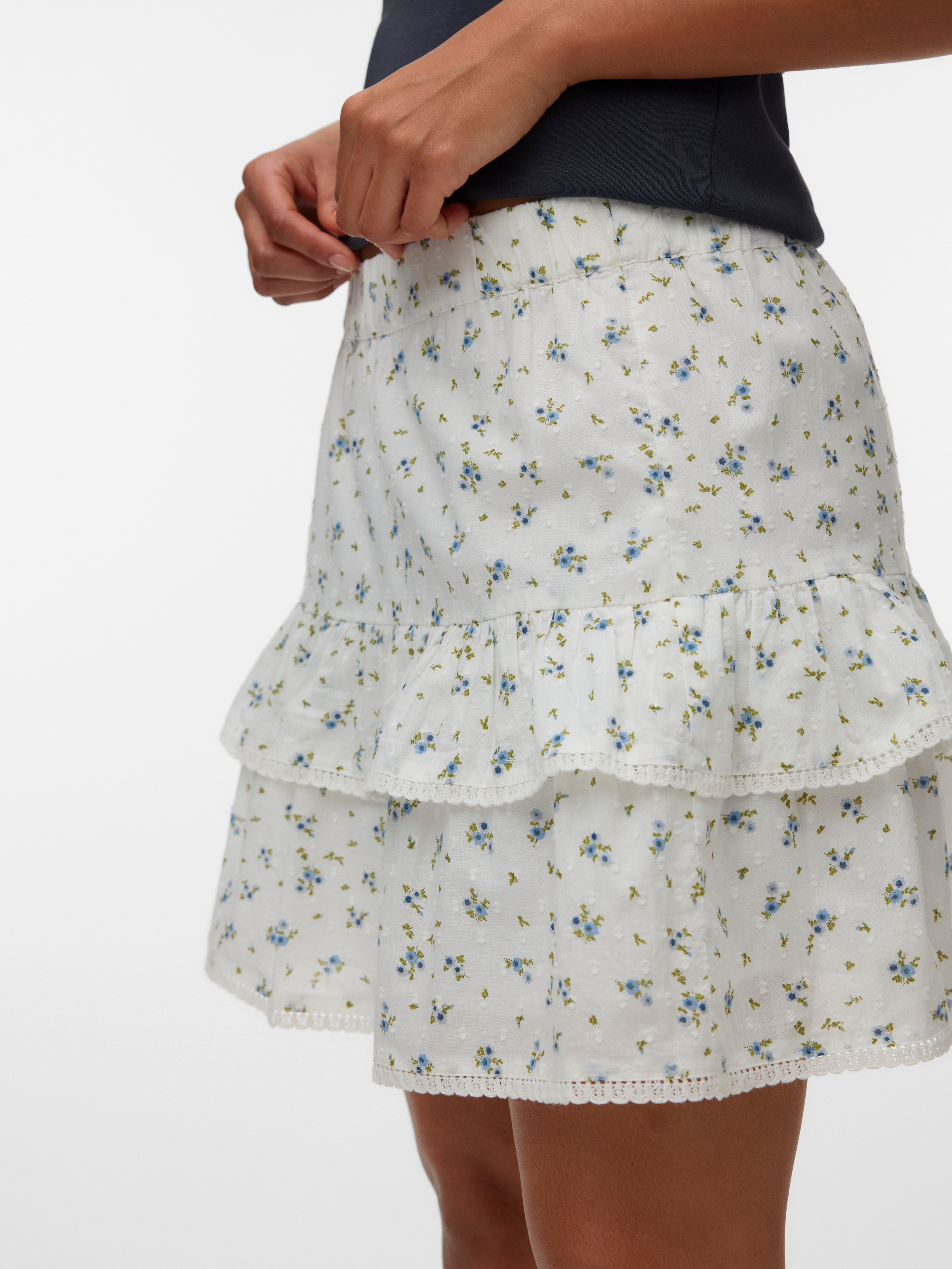 Vero Moda Minirock »VMTRINE NW SHORT SKIRT WVN NOOS« Baumwolle