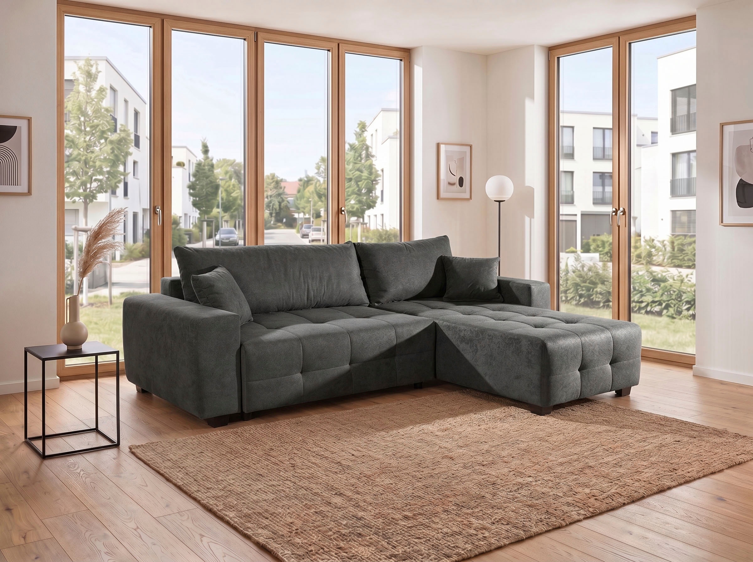 GOODproduct Ecksofa »Bella Couch L-Form, B: 234 cm - OTTO. Verlässliche Qualität.« optional Schlaffunktion & Bettkasten, mit Zierkissen