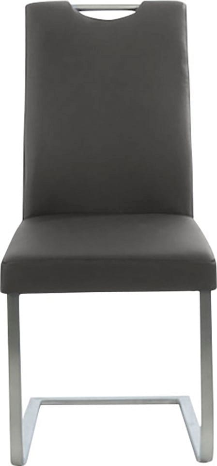 K+W Komfort & Wohnen Chaise cantilever »6194« () avec poignée pratique en haut du dossier, structure en acier inoxydable