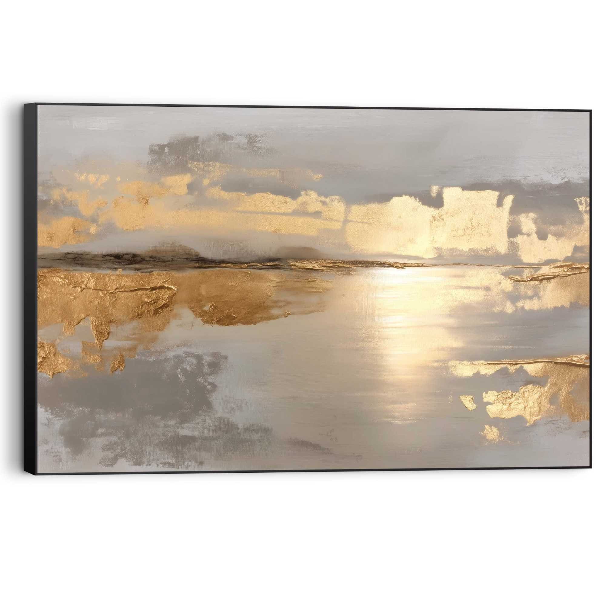 Reinders! Fresque murale »Goldener Horizont« 1 cuis tlg. Salon - Or - MDF - Abstrait - 90x60 cm