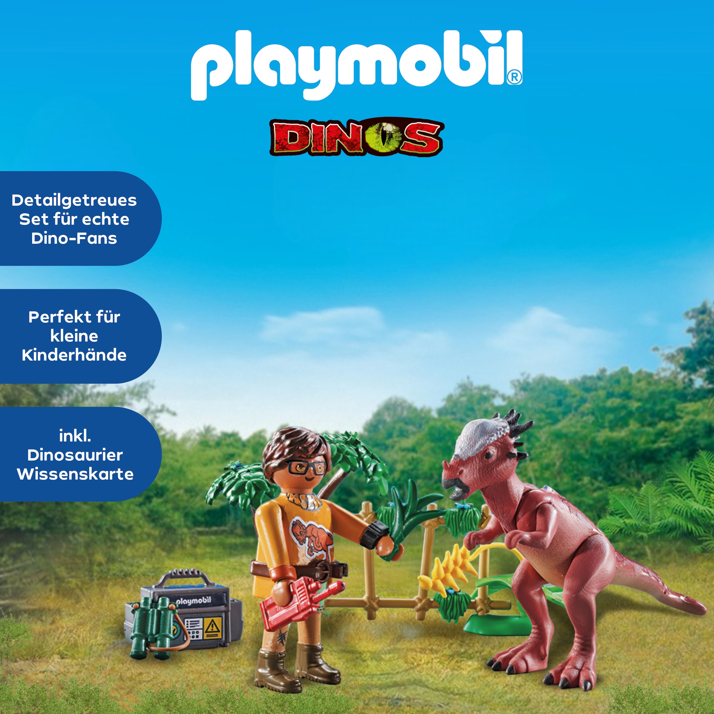 Playmobil® Konstruktions-Spielset »Stygimoloch-Beobachtung (71822), Playmobil Dinos«