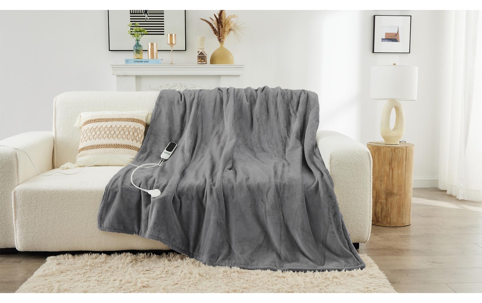Sonnenkönig »Lenny, Leistung 160W, Fleece, Ladestation, Fernbedienung« 160x180 cm, 9 Temperaturstufen mit Überhitzungsschutz, PTC-Heizsystem
