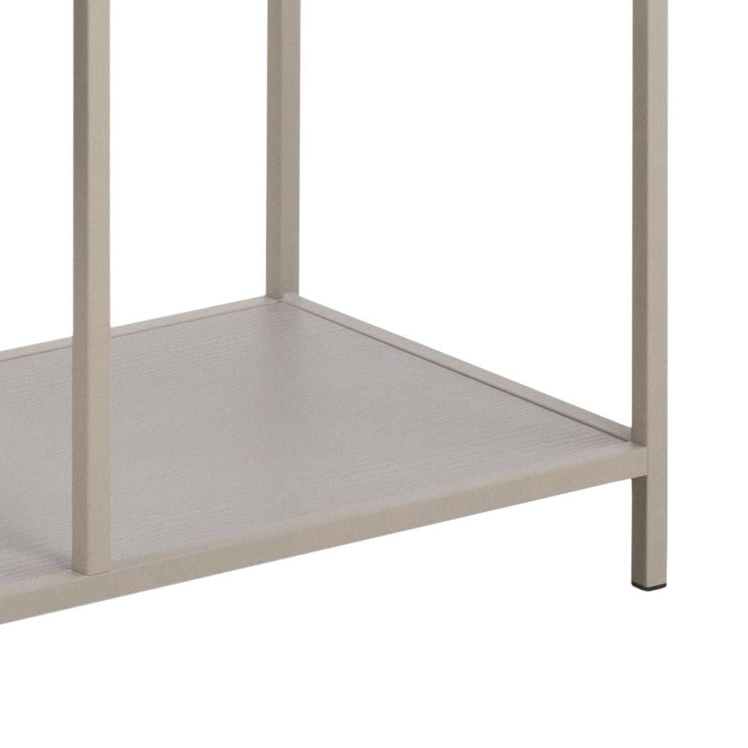 ACTONA GROUP Étagère à livres »Seaford, Standregal, Regal, Raumteiler« 77x35x185 cm,  cadre en acier gris, asymétrique, largeur 77 cm