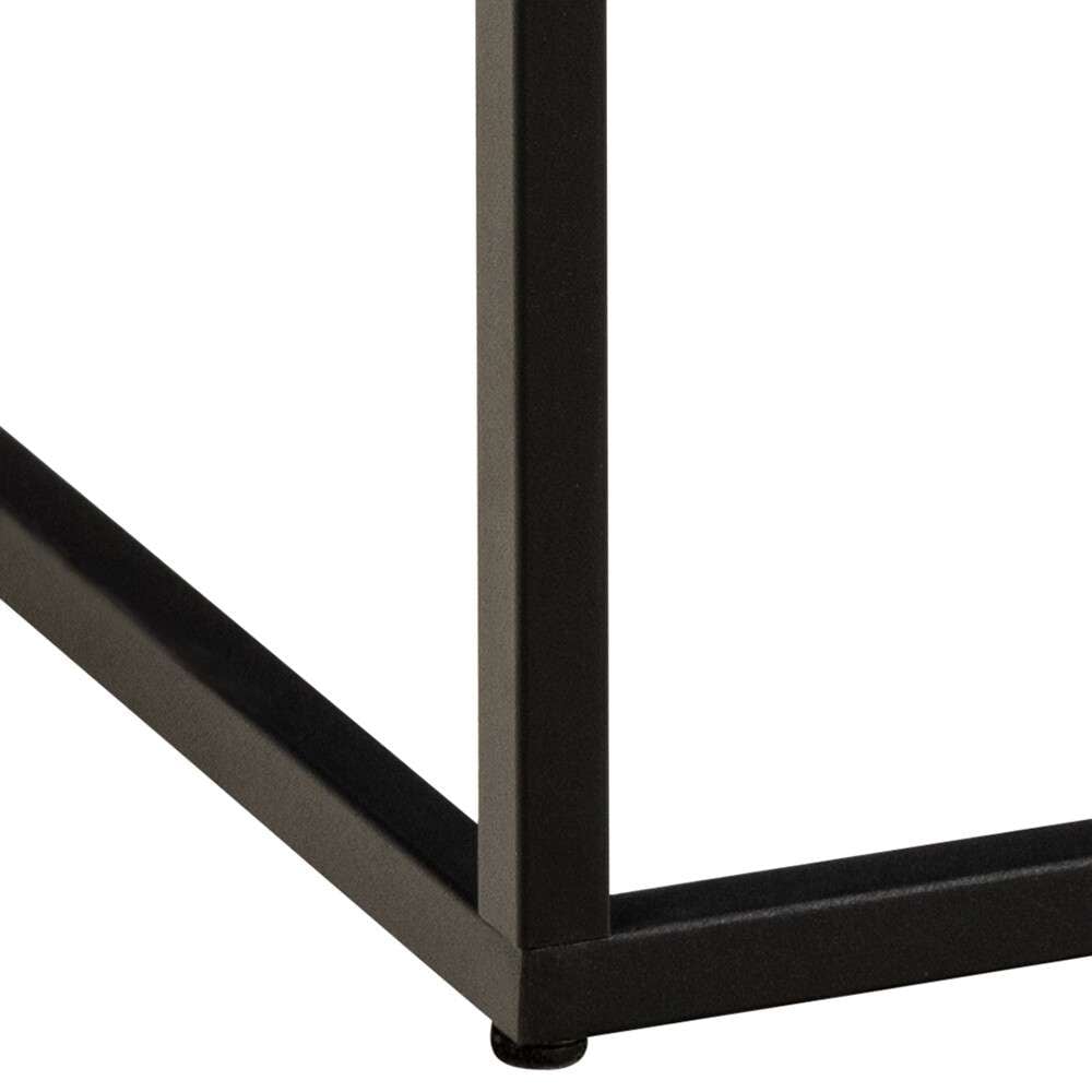 ACTONA GROUP Table basse »Barossa, Wohnzimmer-Tisch, quadratisch, in Steinoptik, Modern« aspect pierre, pieds en acier noir, plusieurs variantes, L : 60 cm