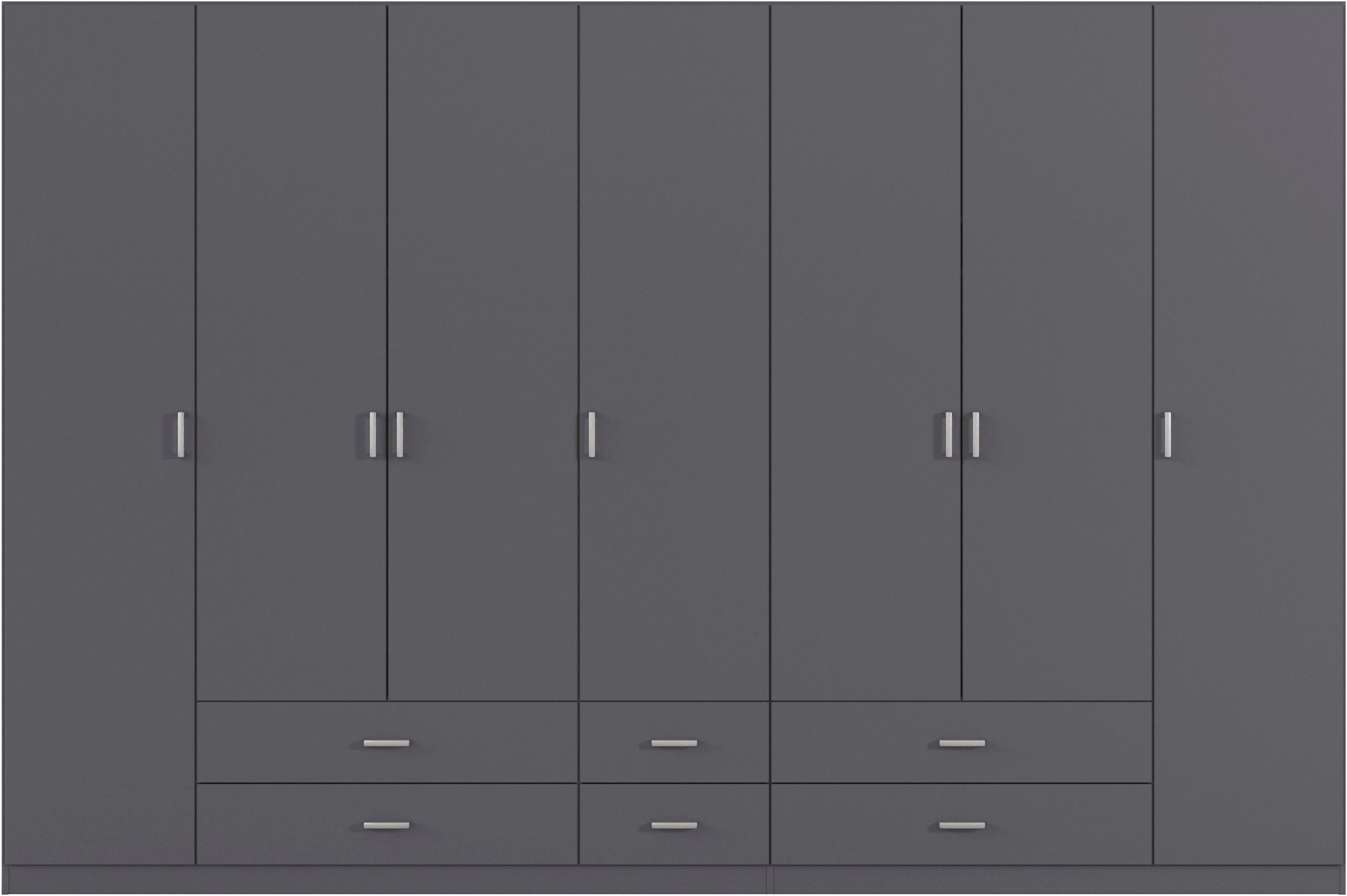 rauch Drehtürenschrank »Kleiderschrank Garderobe GAMMA Breiten 315 cm« in 3 Ausstattungen BASIC/CLASSIC/PREMIUM (inkl. SOFT-CLOSE-Funktion),  mit Schubladen, verschiedene Griff-Varianten TOPSELLER MADE IN GERMANY