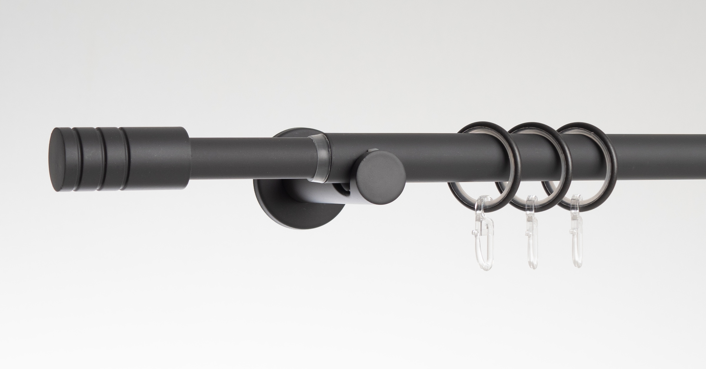 Liedeco Tringle à rideaux »Stilgarnitur "Zylinder" ausziehbar 16/19 mm« Ø 19 mm 1 course-läufig Extensible extensible télescopiquement