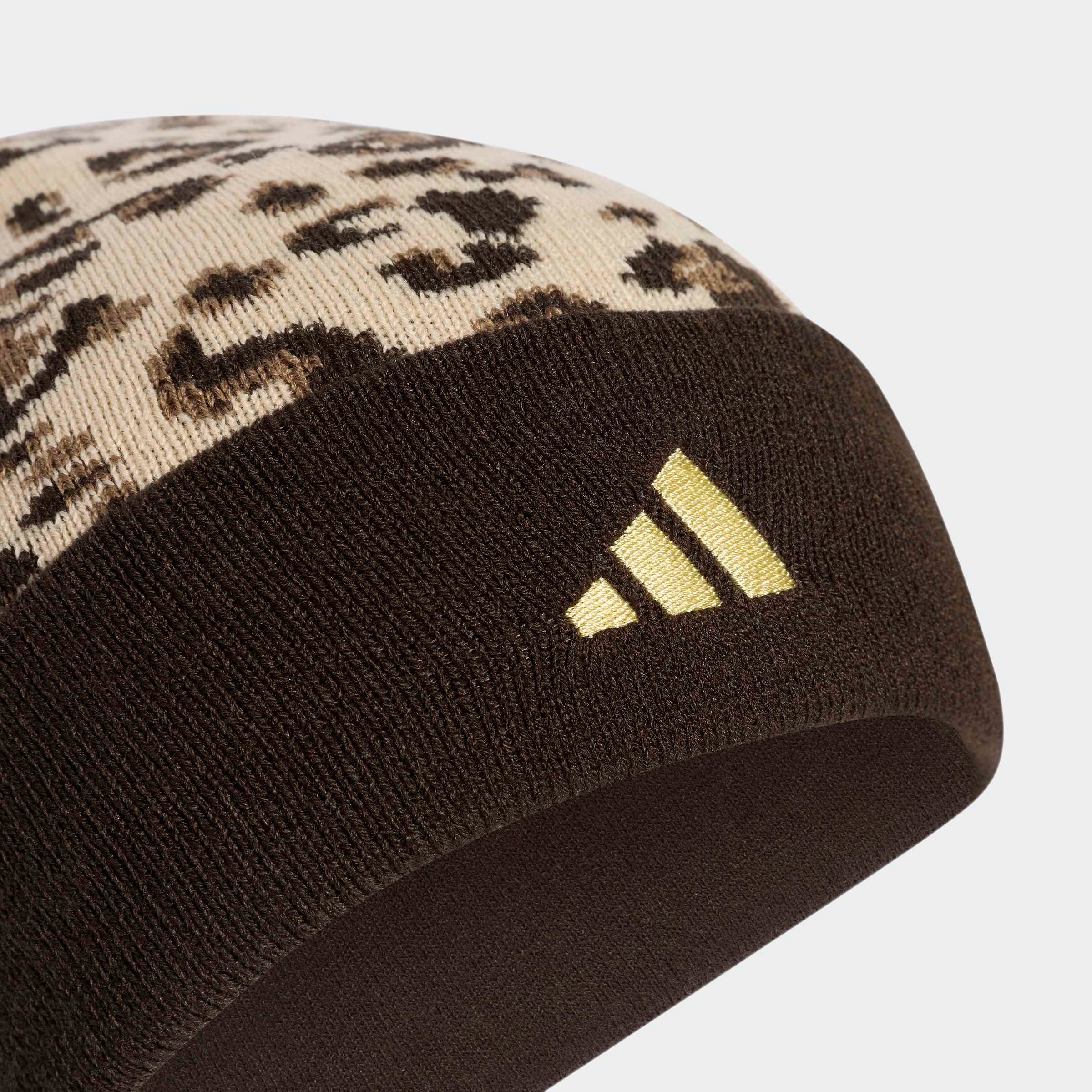 adidas Sportswear Beanie »LEO GRAFIK BEANIE« sportliche Beanie, mit Leo-Grafik, aus glatt gestricktem Material