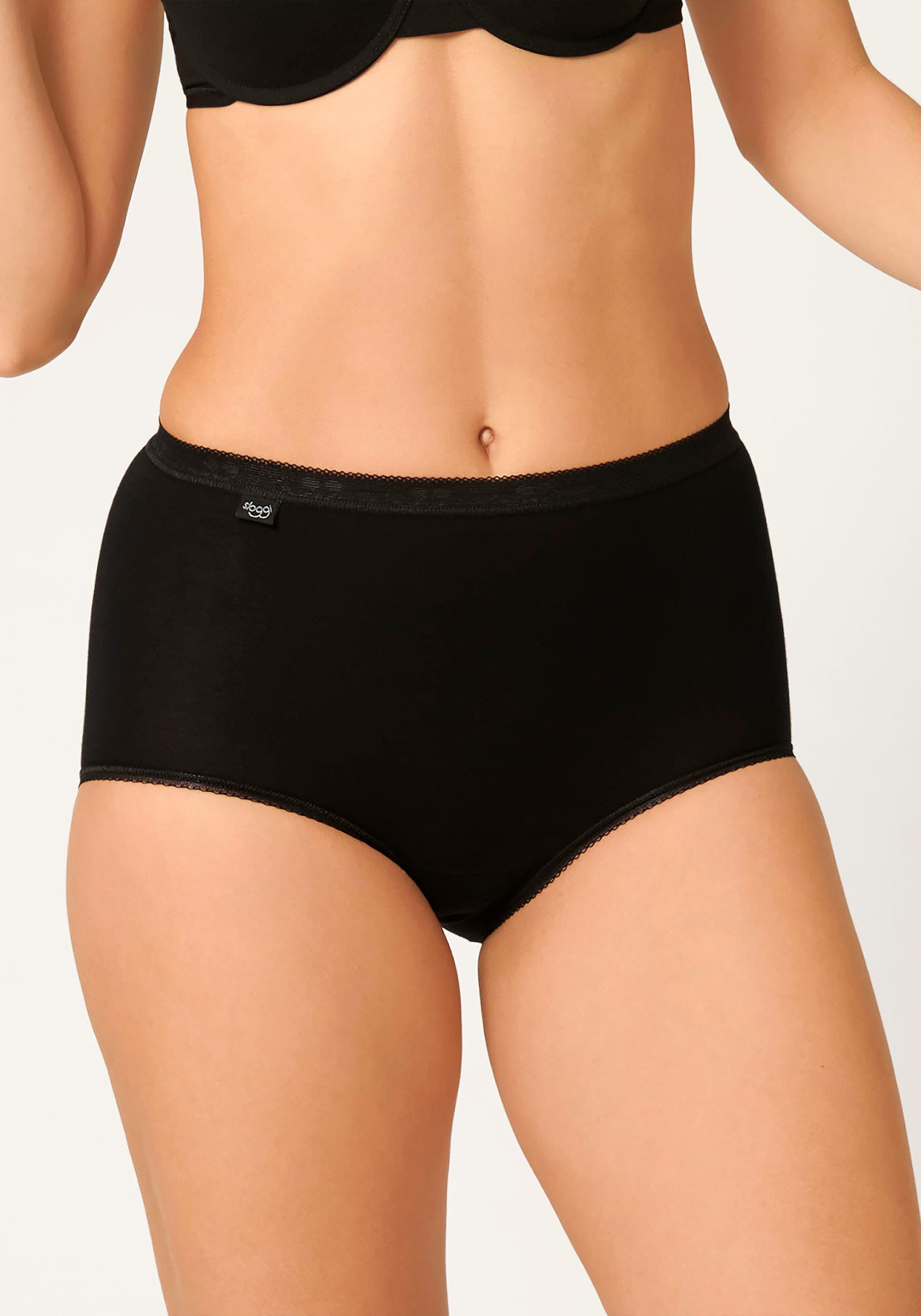 sloggi Maxislip »Basic+« 4er Pack,  weiche Nähte, Baumwollmischung, elastisch