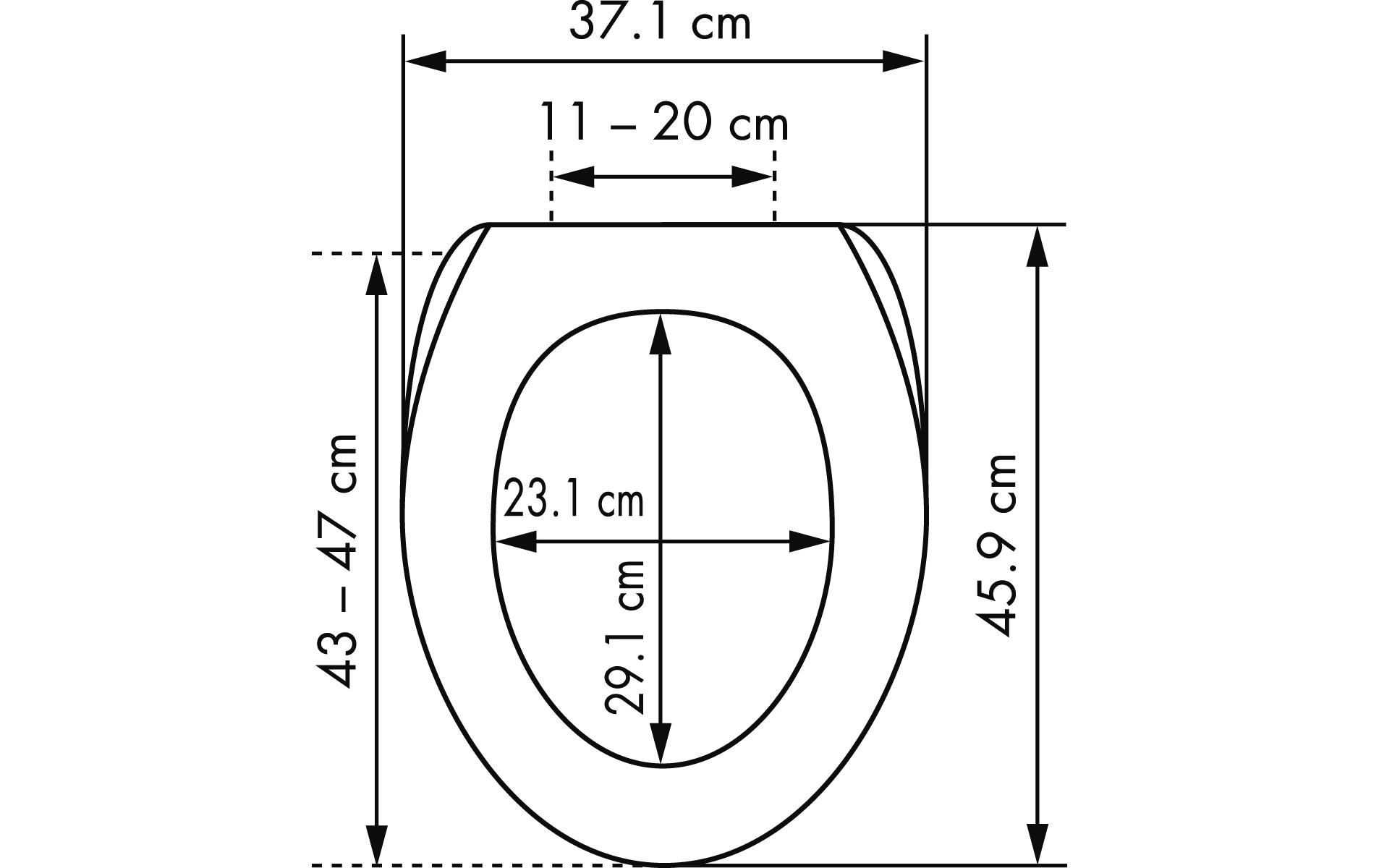 diaqua® WC-Sitz »Bilbao«