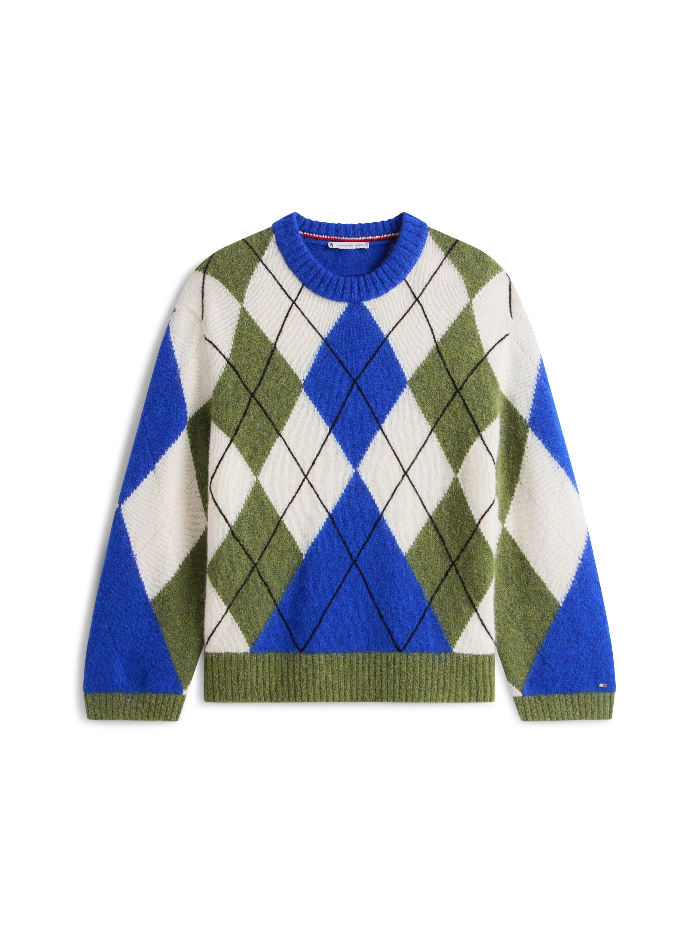 Tommy Hilfiger Pull en tricot »ALPACA BLEND ARGYLE C-NK LS SWT«