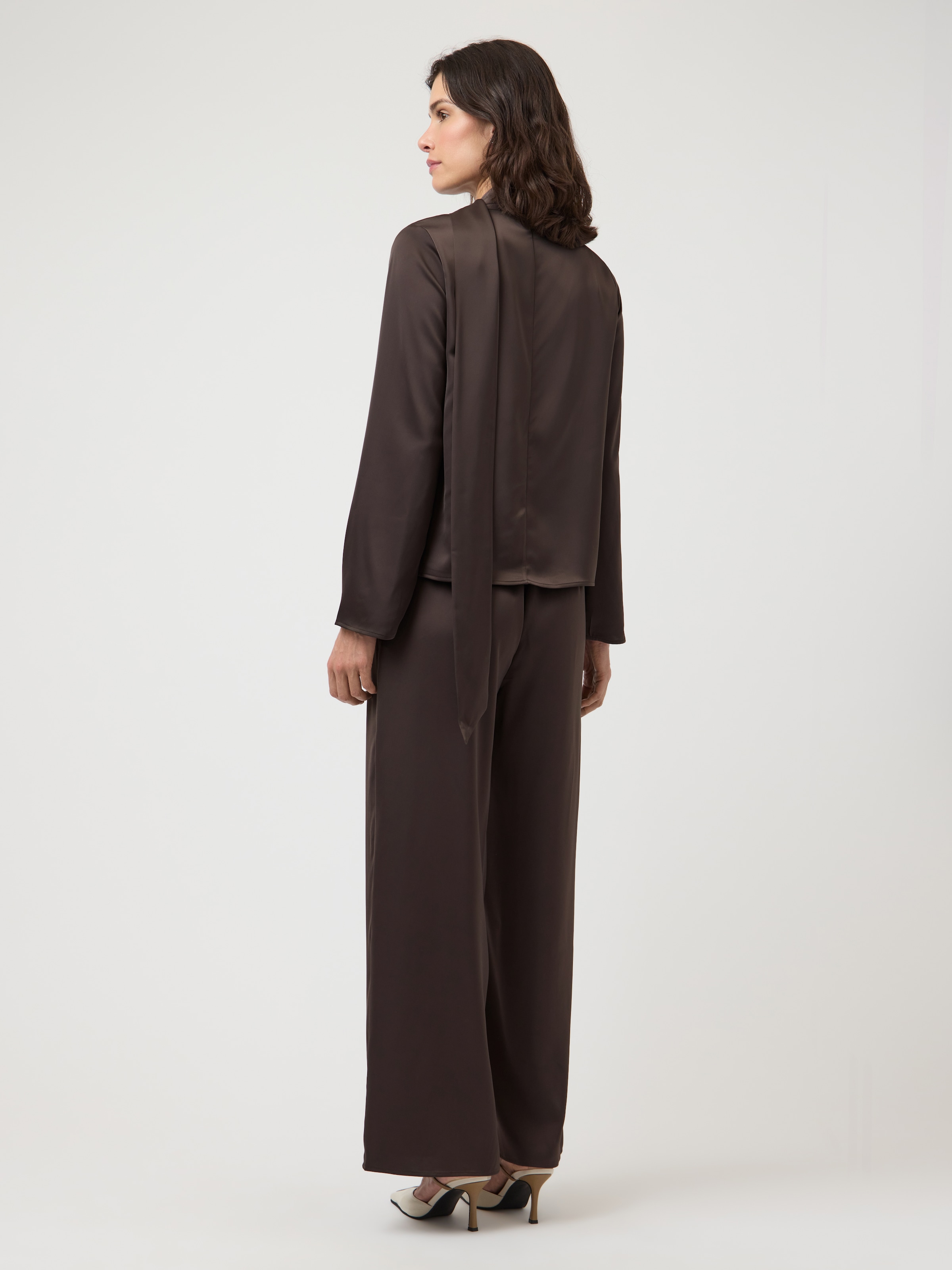 Y.A.S Pantalon de costume »YASPELLA HW WIDE PANTS S. NOOS«  avec stretch, brillant
