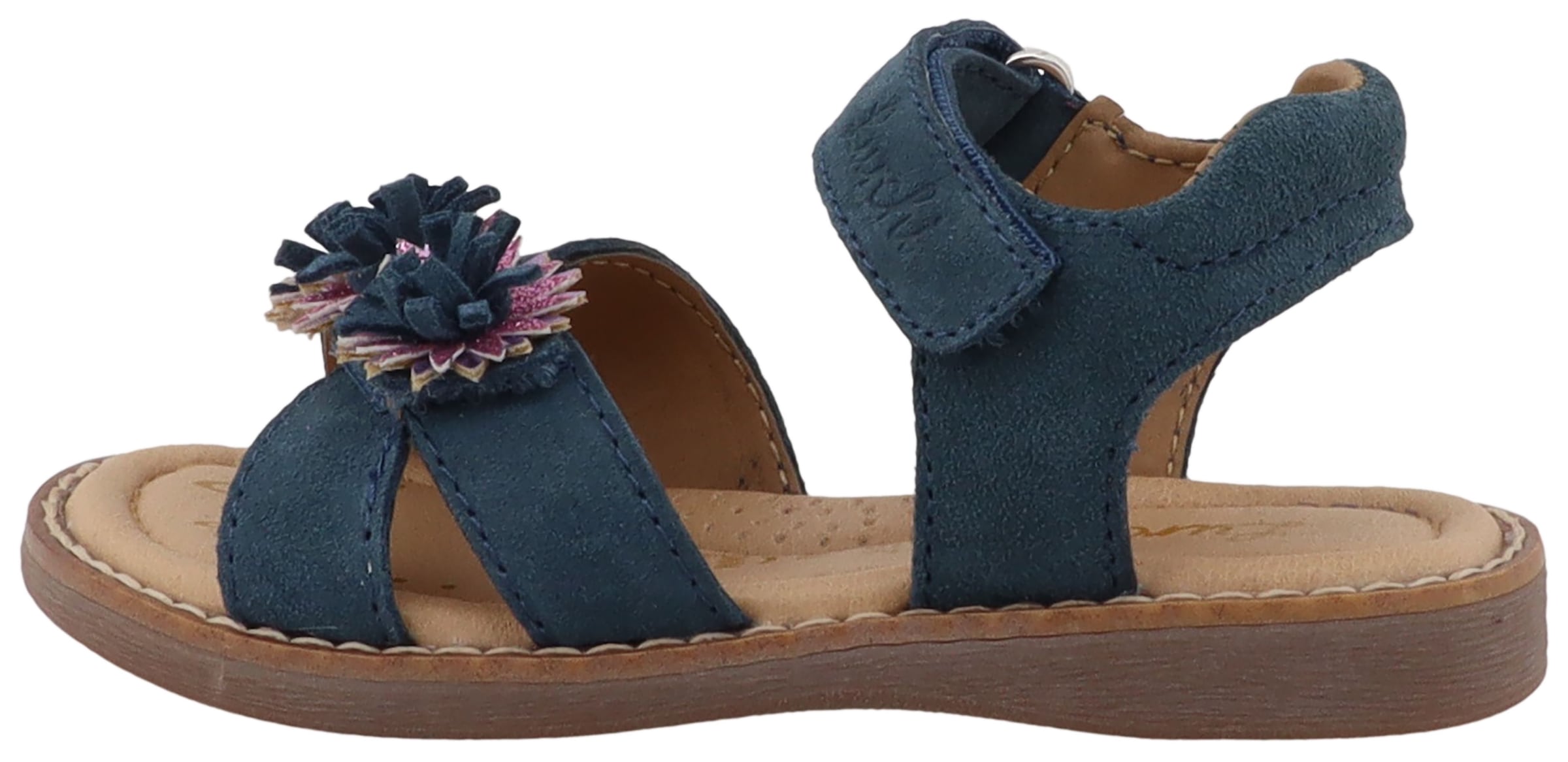 Lurchi Sandale »Loona«  Klettschuh mit Blütenapplikation, Grössenschablone zum Download