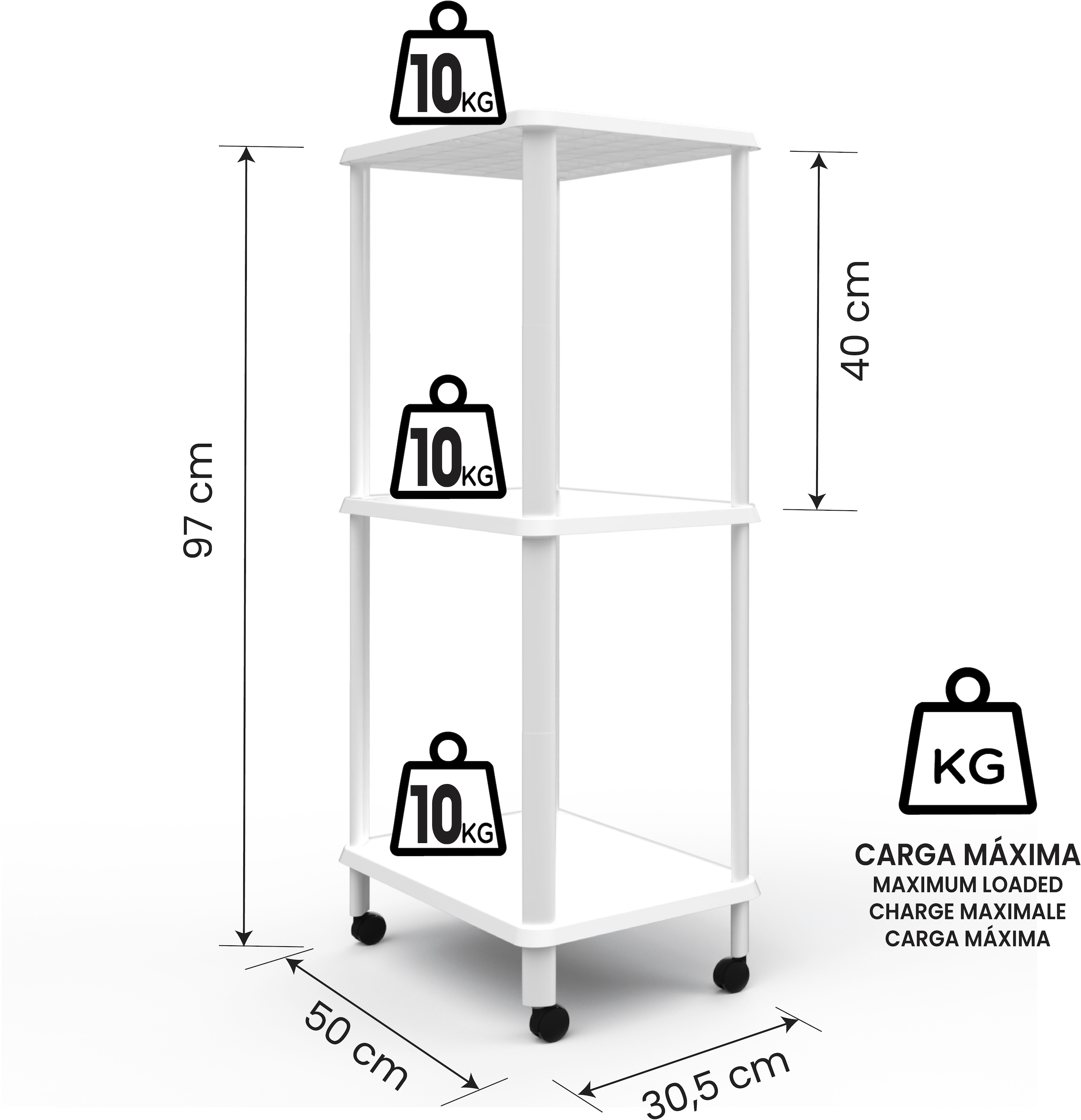 Bischof Badregal »Amico II« stabil, mobil und agil