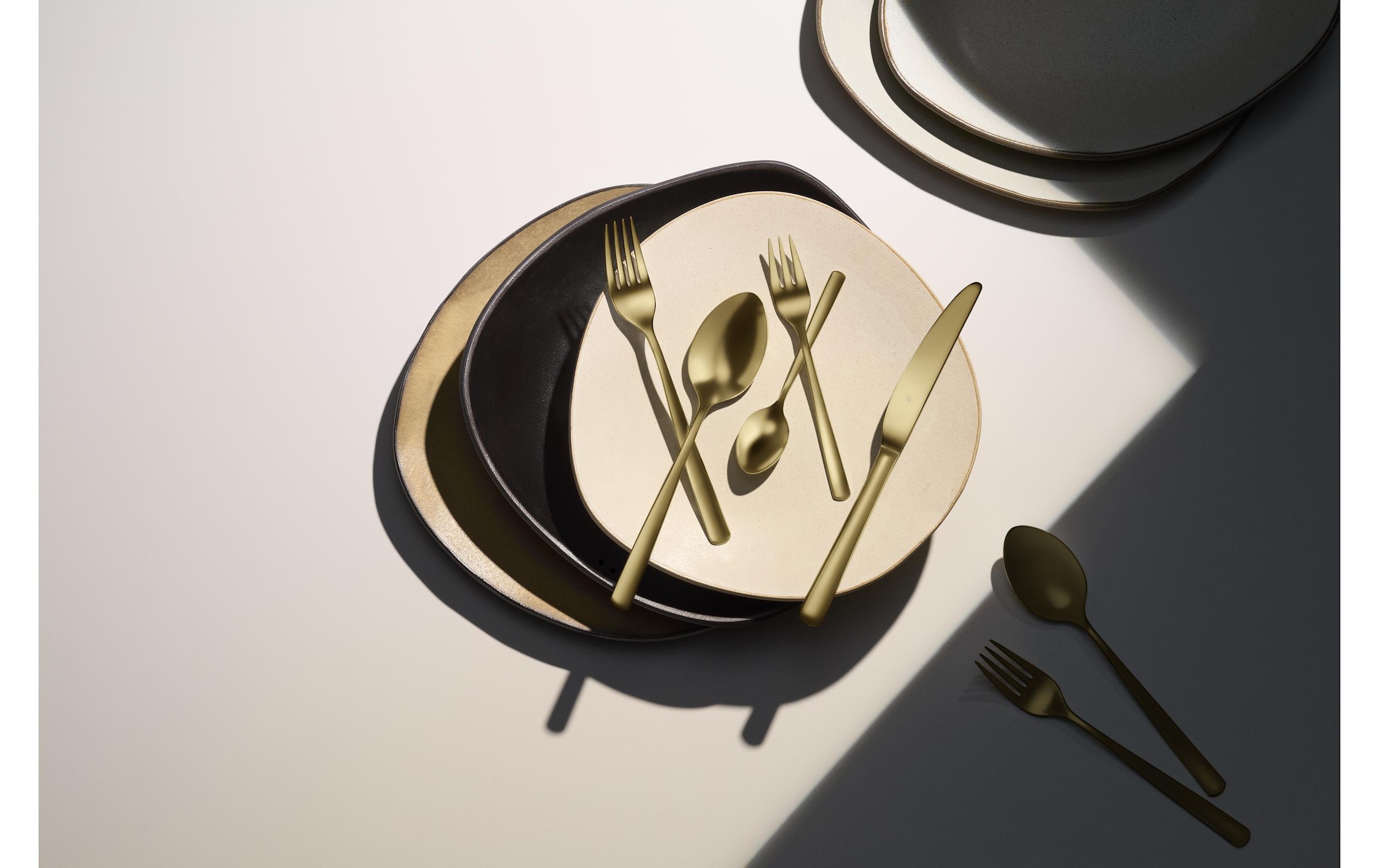 WMF Besteck-Set »Boston in edler Optik, ergonomische Haptik, Messer mit Wellenschliff« optimale Schärfe, rostfrei, edel, hochwertiger Besteckkasten