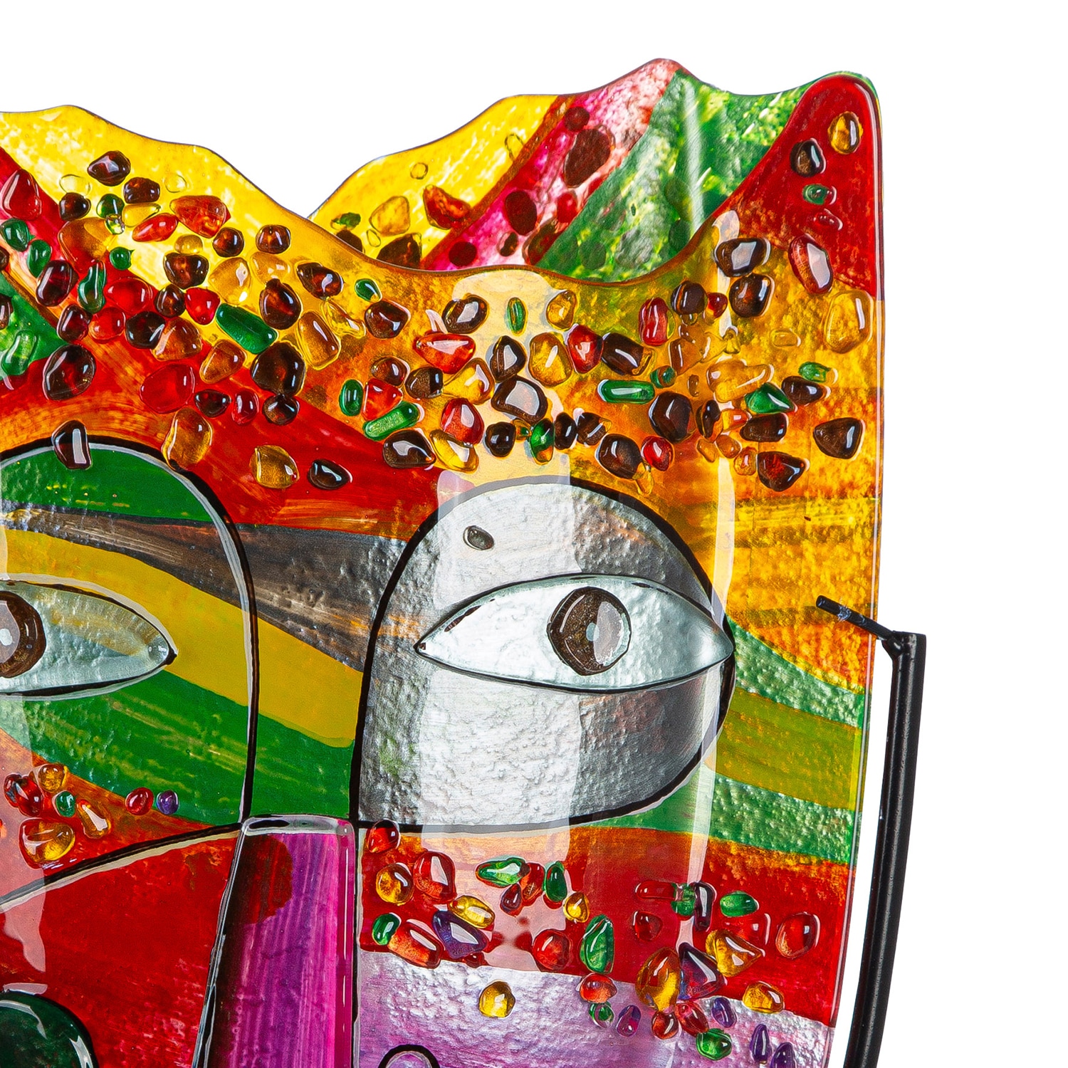 GILDE Vase décoratif »Bodenvase oval Samos pink H. 49 cm«